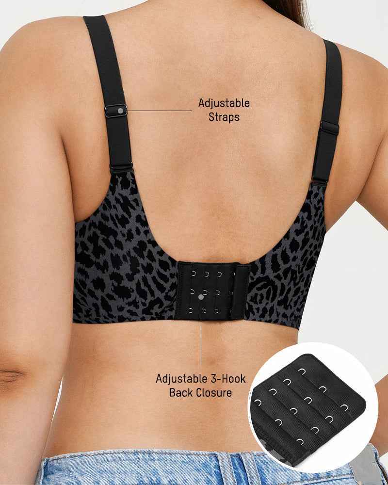 Wireless Leopard V-Neck Contour Bra（副本）