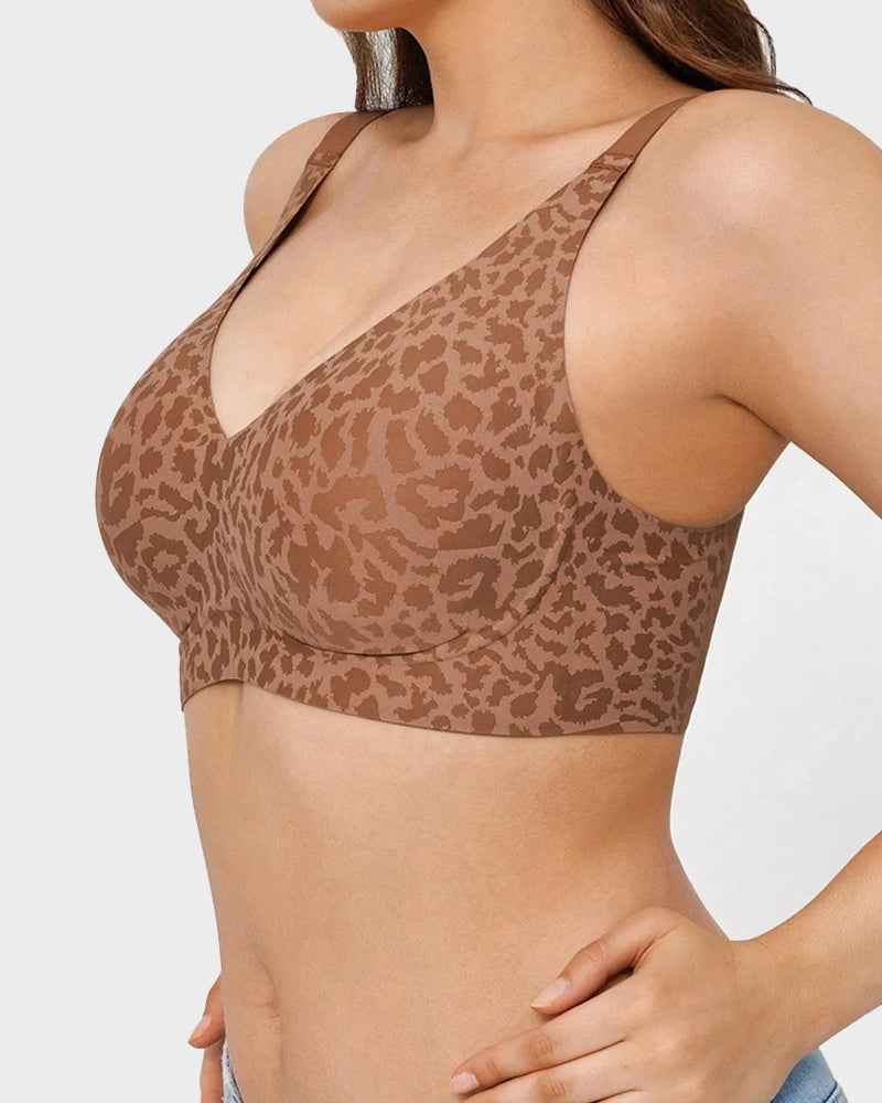 Wireless Leopard V-Neck Contour Bra（副本）