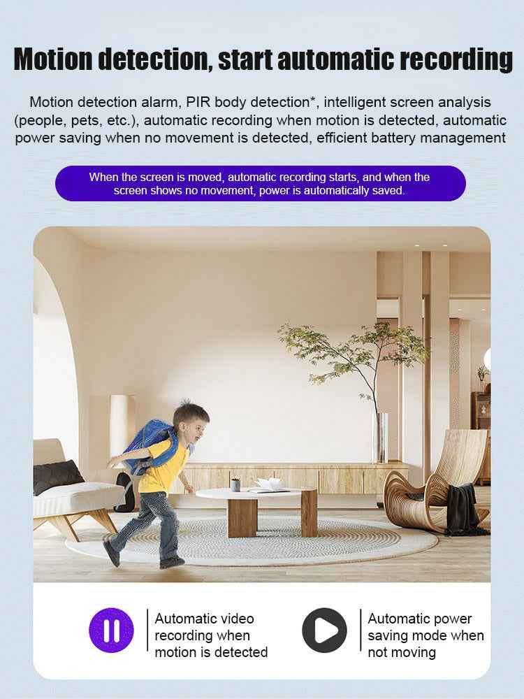 💥Mini Hidden Night Vision Camera 💯1-Second Setup 📱Real-Time Remote Monitoring🌙HD Night Clarity