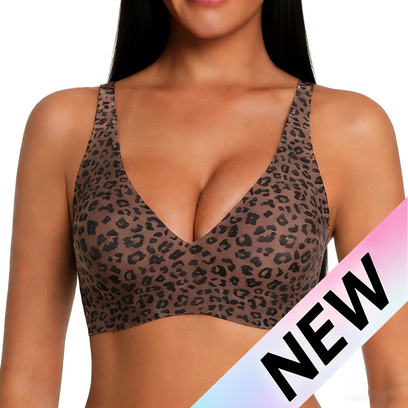 Wireless Leopard V-Neck Contour Bra（副本）