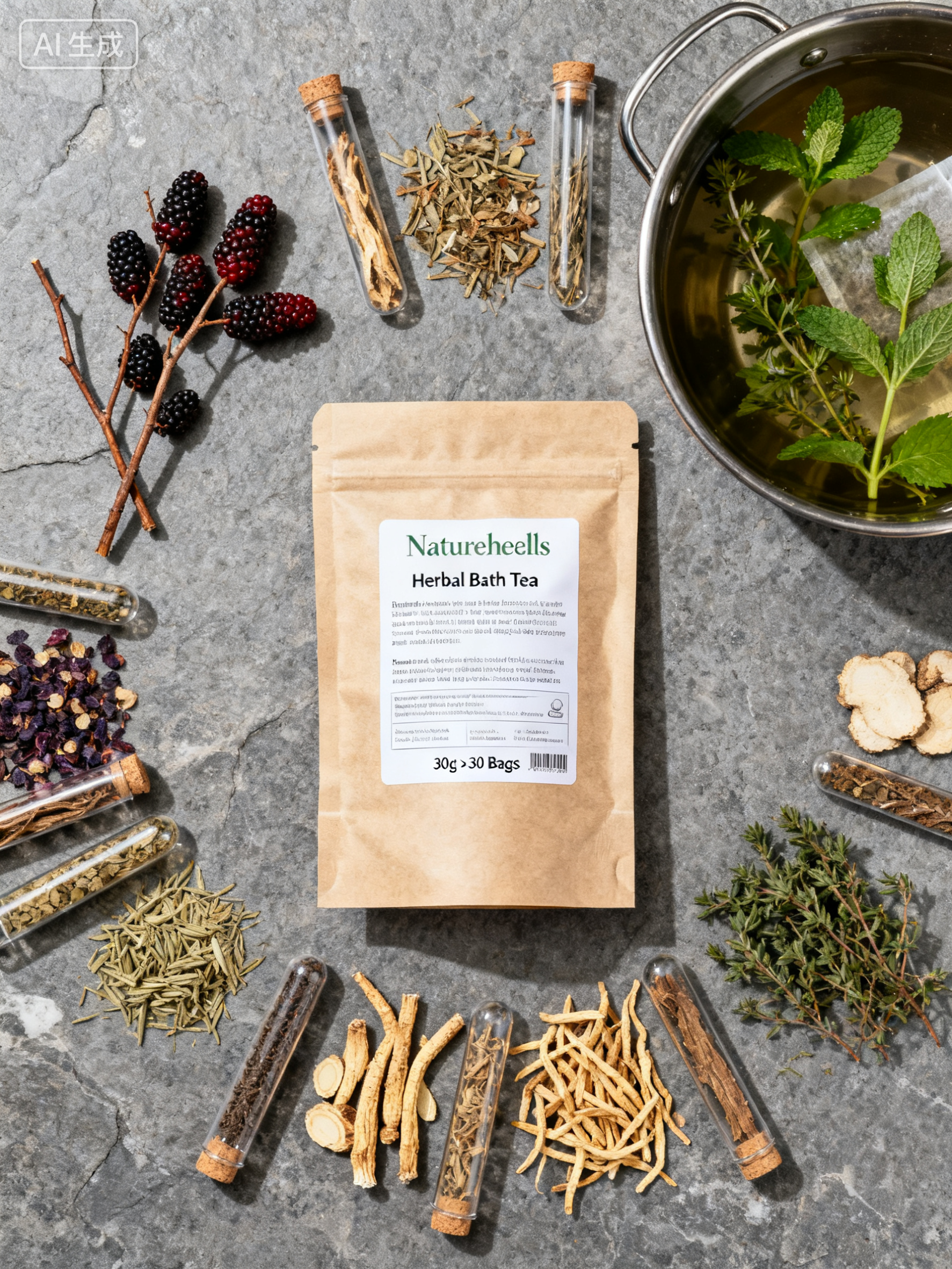 NatureHeals Yao Ethnic Herbal Bath Soak Bag