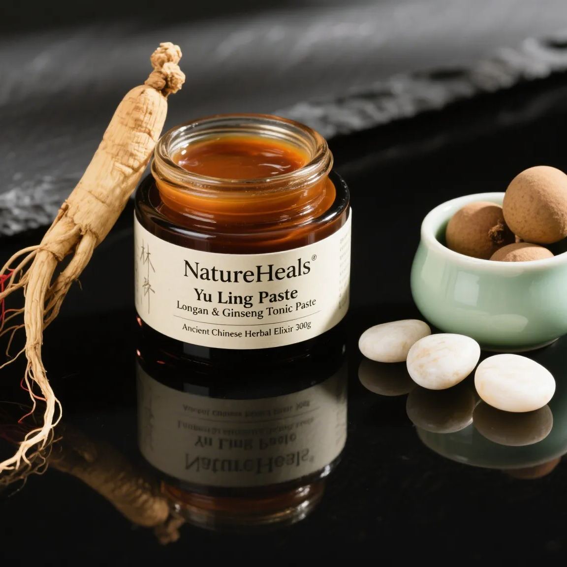 NatureHeals Yu Ling Gao -Longan & Ginseng Tonic Paste (300g)​