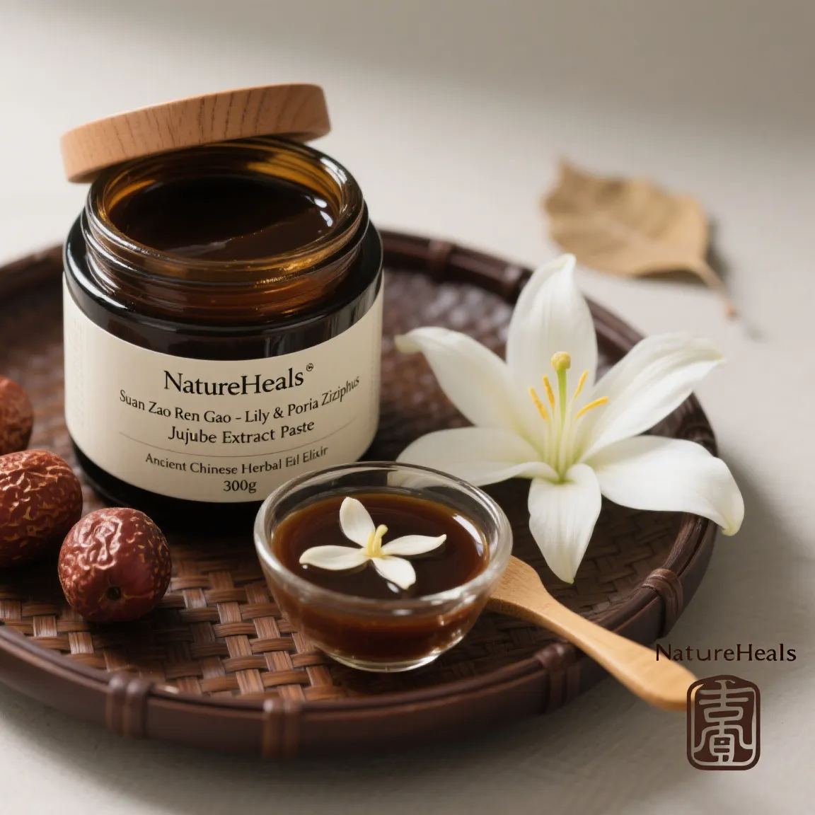 NatureHeals Suan Zao Ren Gao - Lily & Poria Ziziphus Jujube Extract Paste (300g)