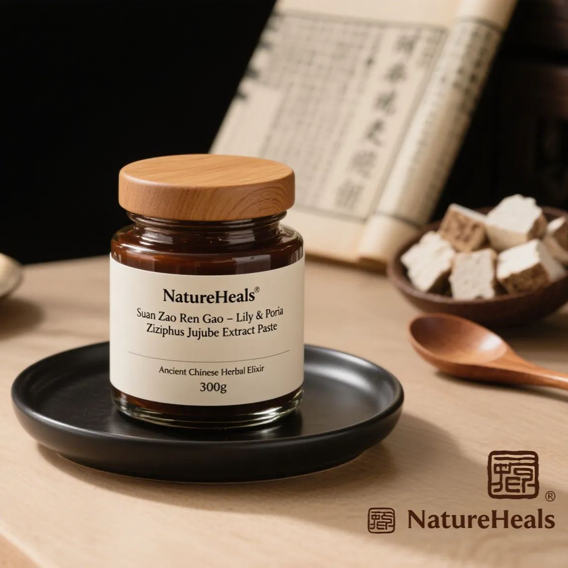 NatureHeals Suan Zao Ren Gao - Lily & Poria Ziziphus Jujube Extract Paste (300g)