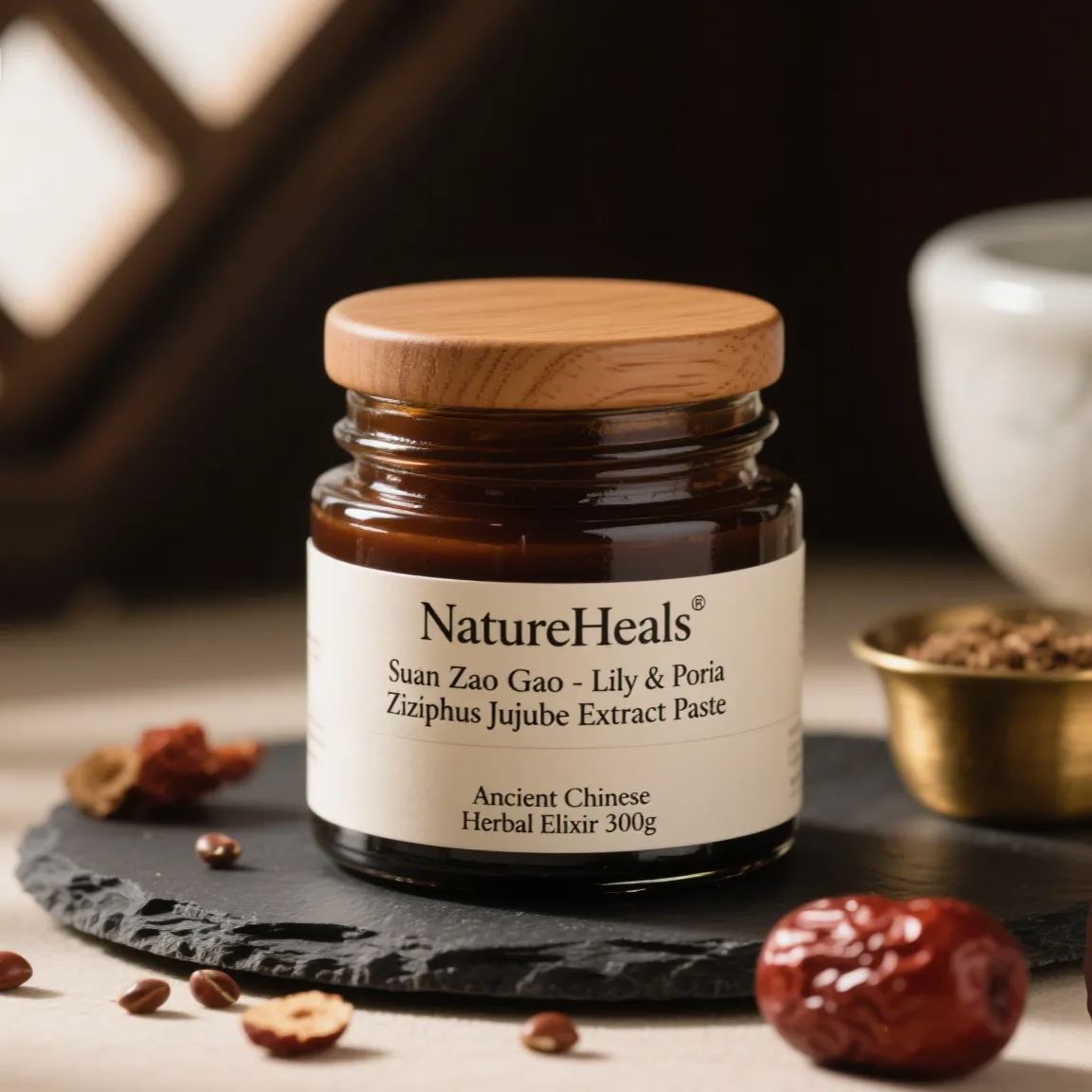 NatureHeals Suan Zao Ren Gao - Lily & Poria Ziziphus Jujube Extract Paste (300g)