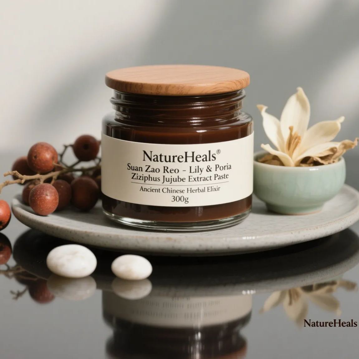 NatureHeals Suan Zao Ren Gao - Lily & Poria Ziziphus Jujube Extract Paste (300g)