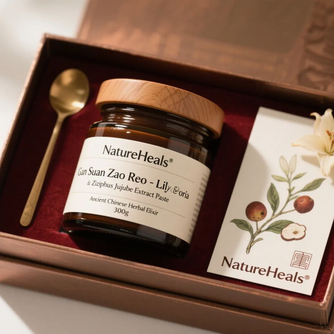 NatureHeals Suan Zao Ren Gao - Lily & Poria Ziziphus Jujube Extract Paste (300g)