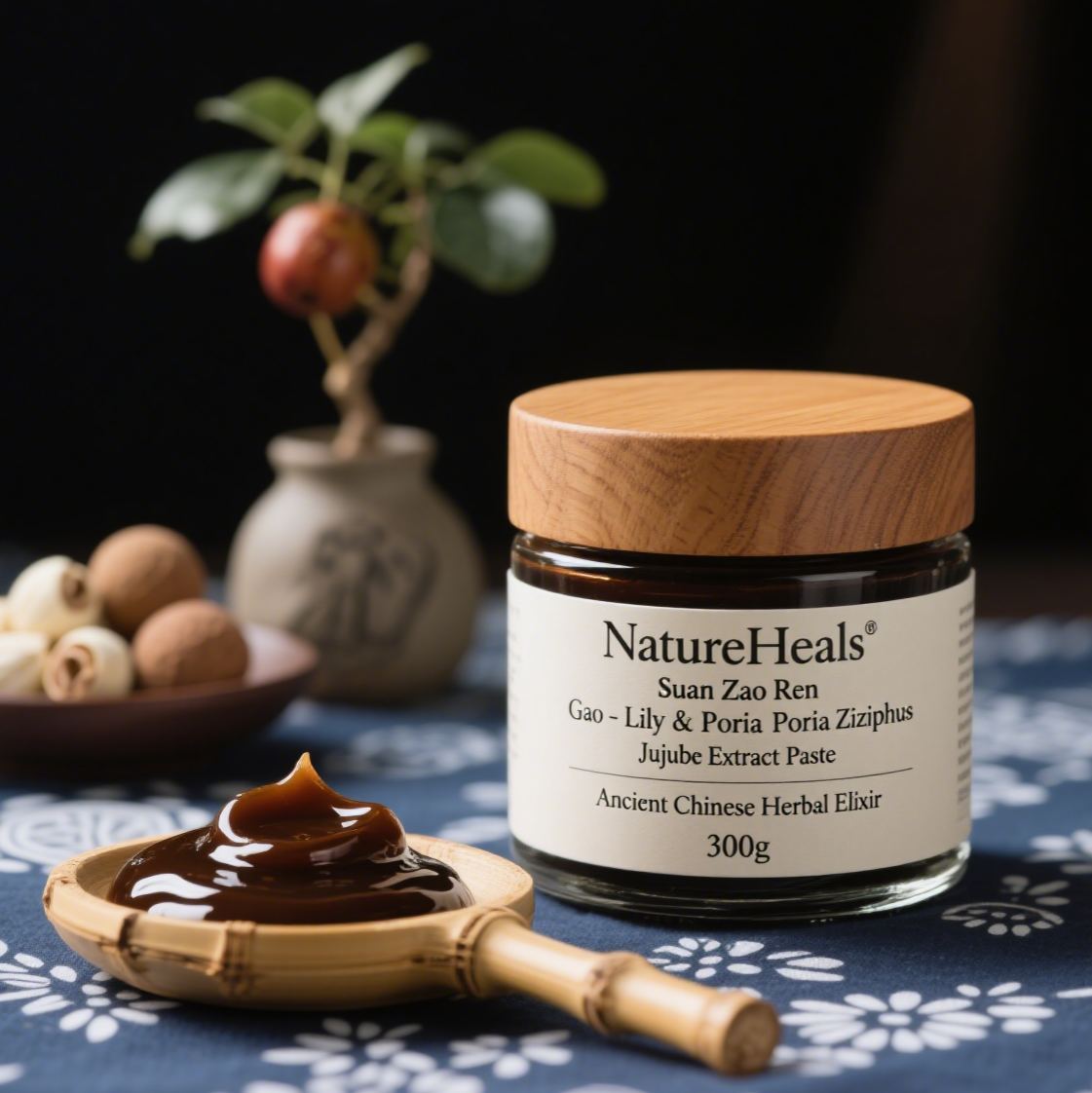 NatureHeals Suan Zao Ren Gao - Lily & Poria Ziziphus Jujube Extract Paste (300g)