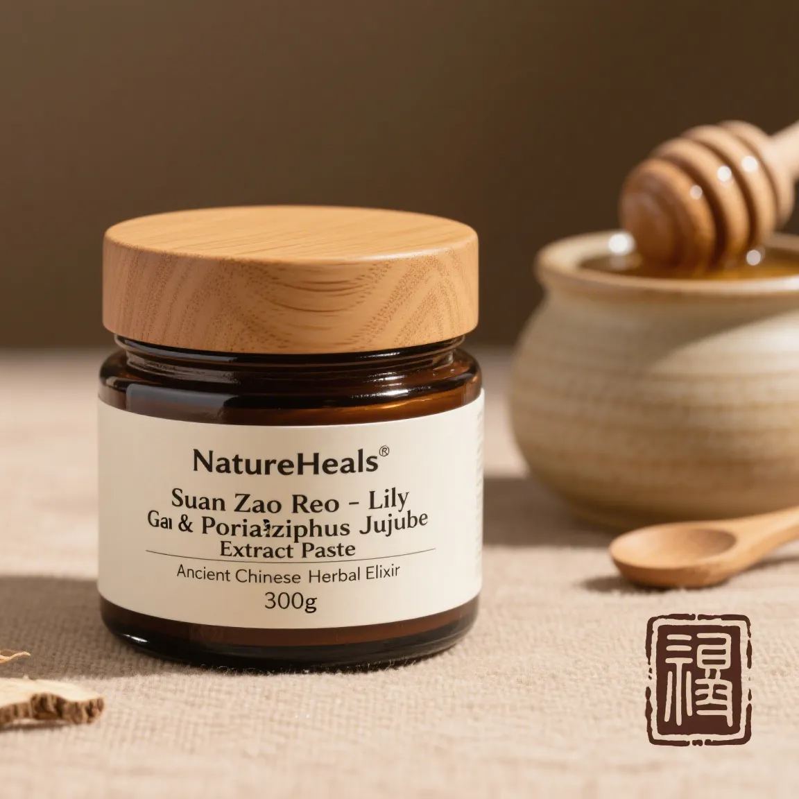 NatureHeals Suan Zao Ren Gao - Lily & Poria Ziziphus Jujube Extract Paste (300g)