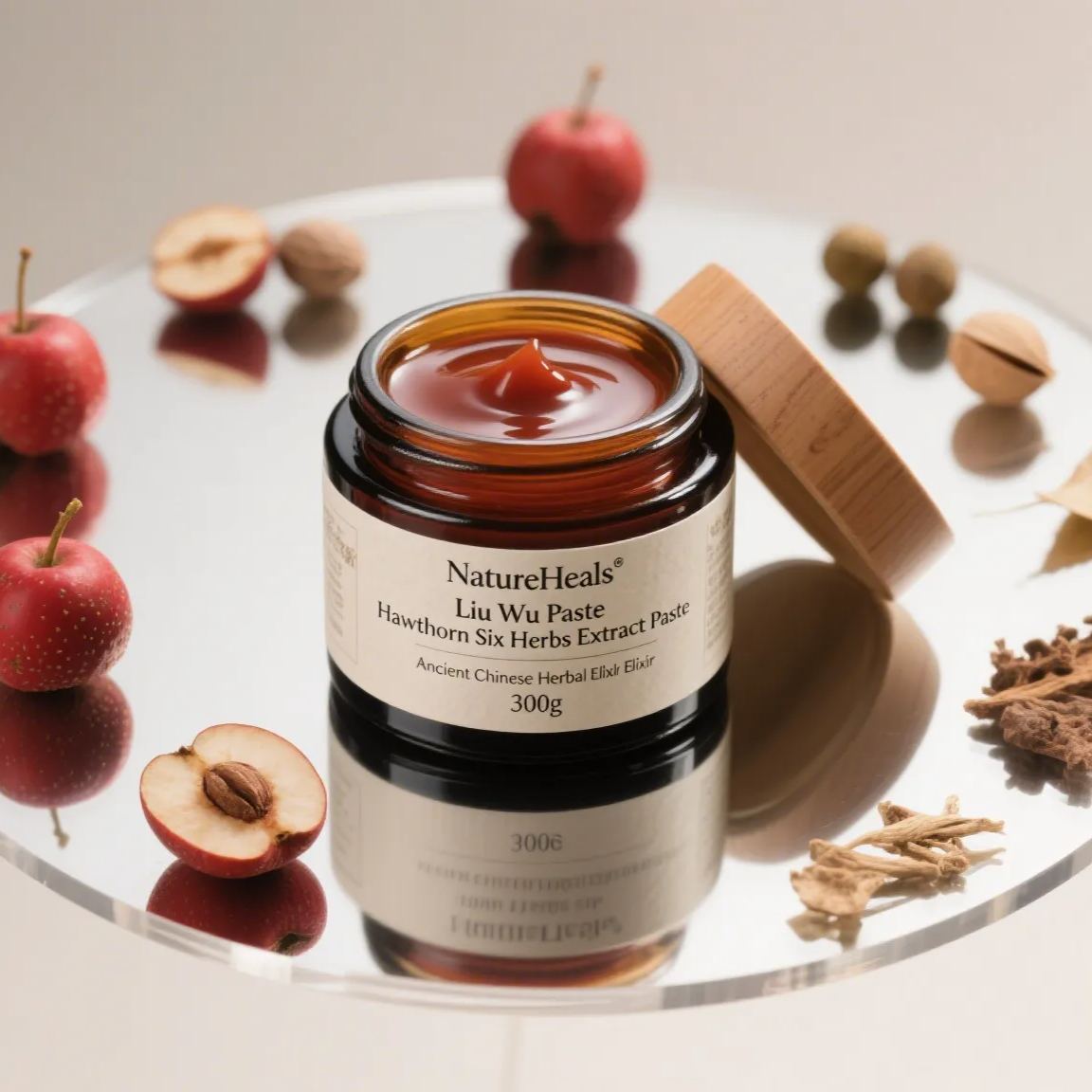 ​NatureHeals Liu Wu Gao - Hawthorn Six Herbs Estract Paste (300g) 