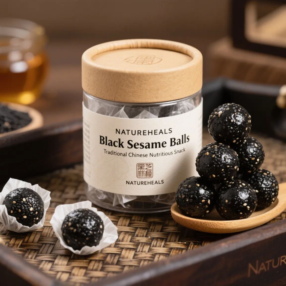 Black Sesame Balls(Nine-Steamed Nine-Sun-Dried)