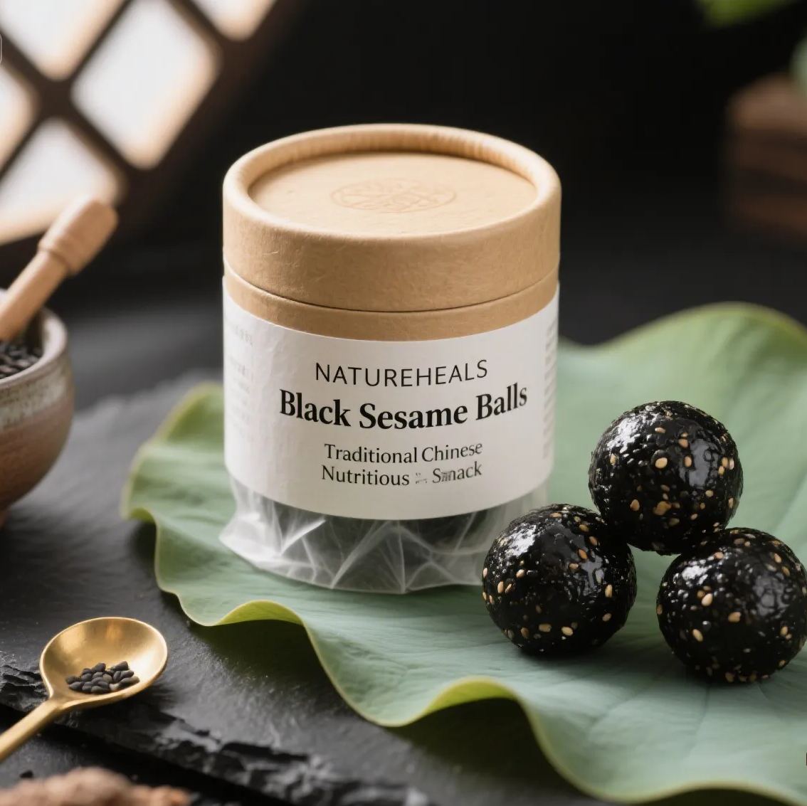 Black Sesame Balls(Nine-Steamed Nine-Sun-Dried)