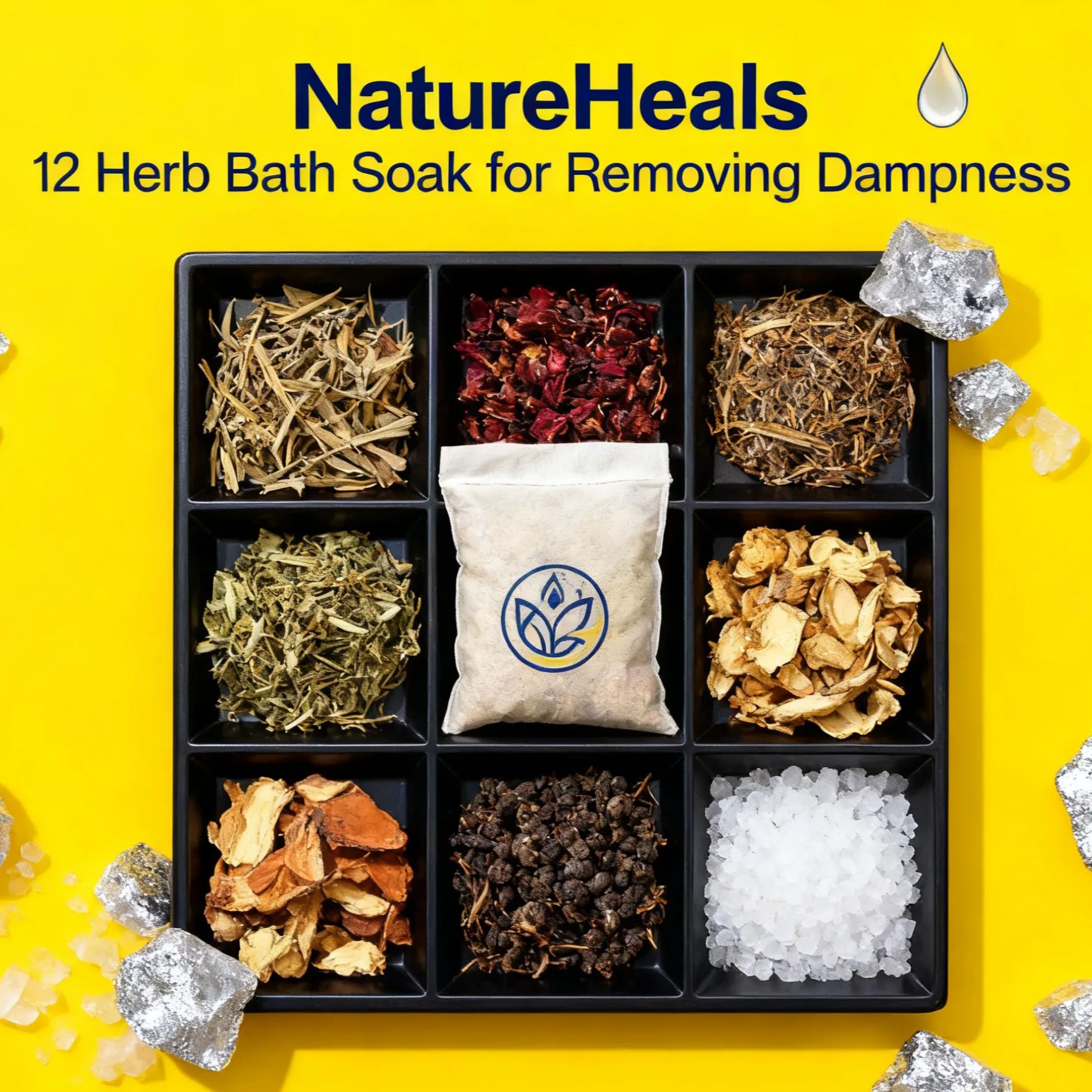 12 Herb Bath Soak for Removing Dampness