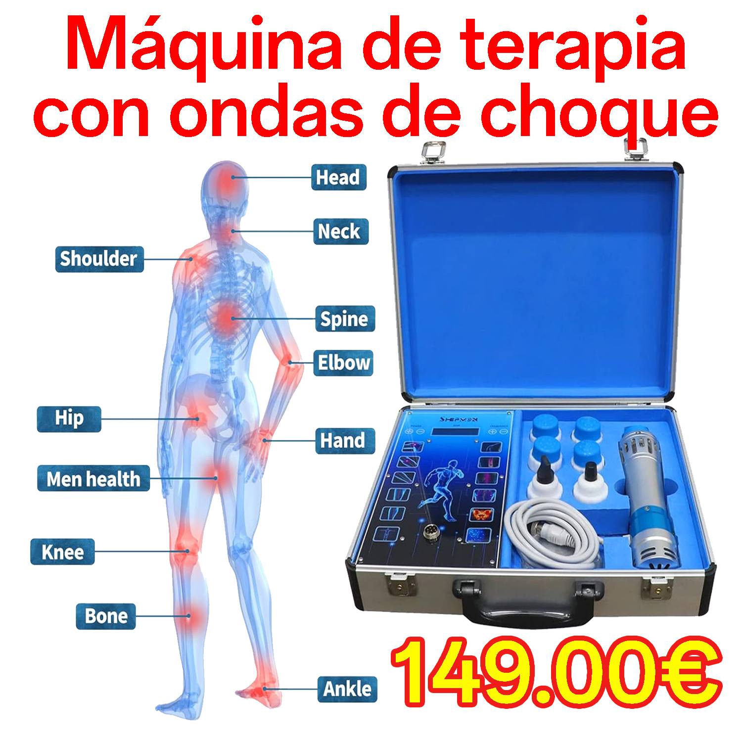 Macchina per terapia ad onde d'urto, terapia fisica, per la salute fisica