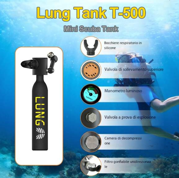 Imbracatura subacquea Lung T-500 Mini