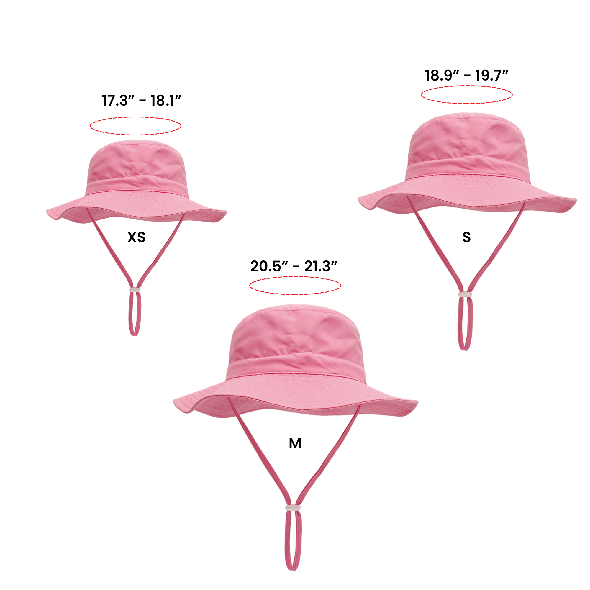 Lightweight Toddler Bucket Hat w/ Adjustable Drawstring