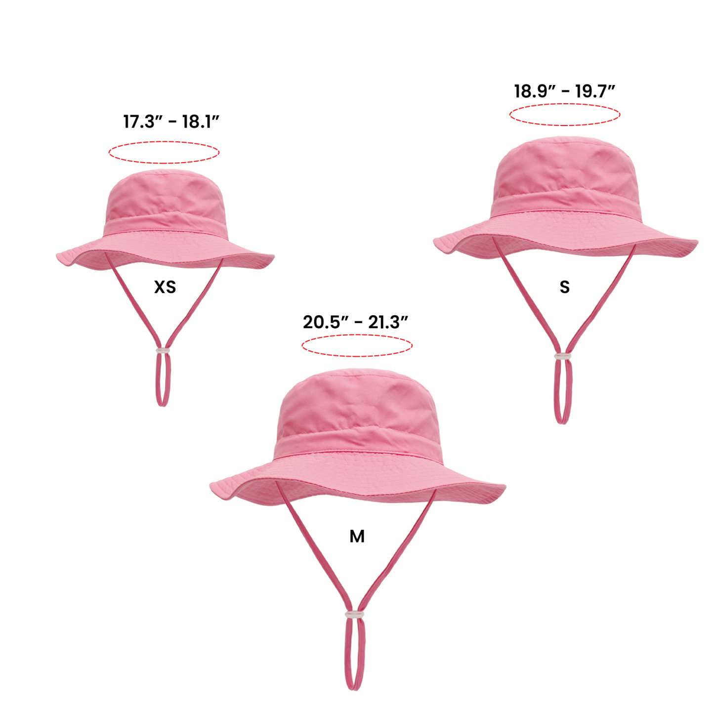 Lightweight Toddler Bucket Hat w/ Adjustable Drawstring