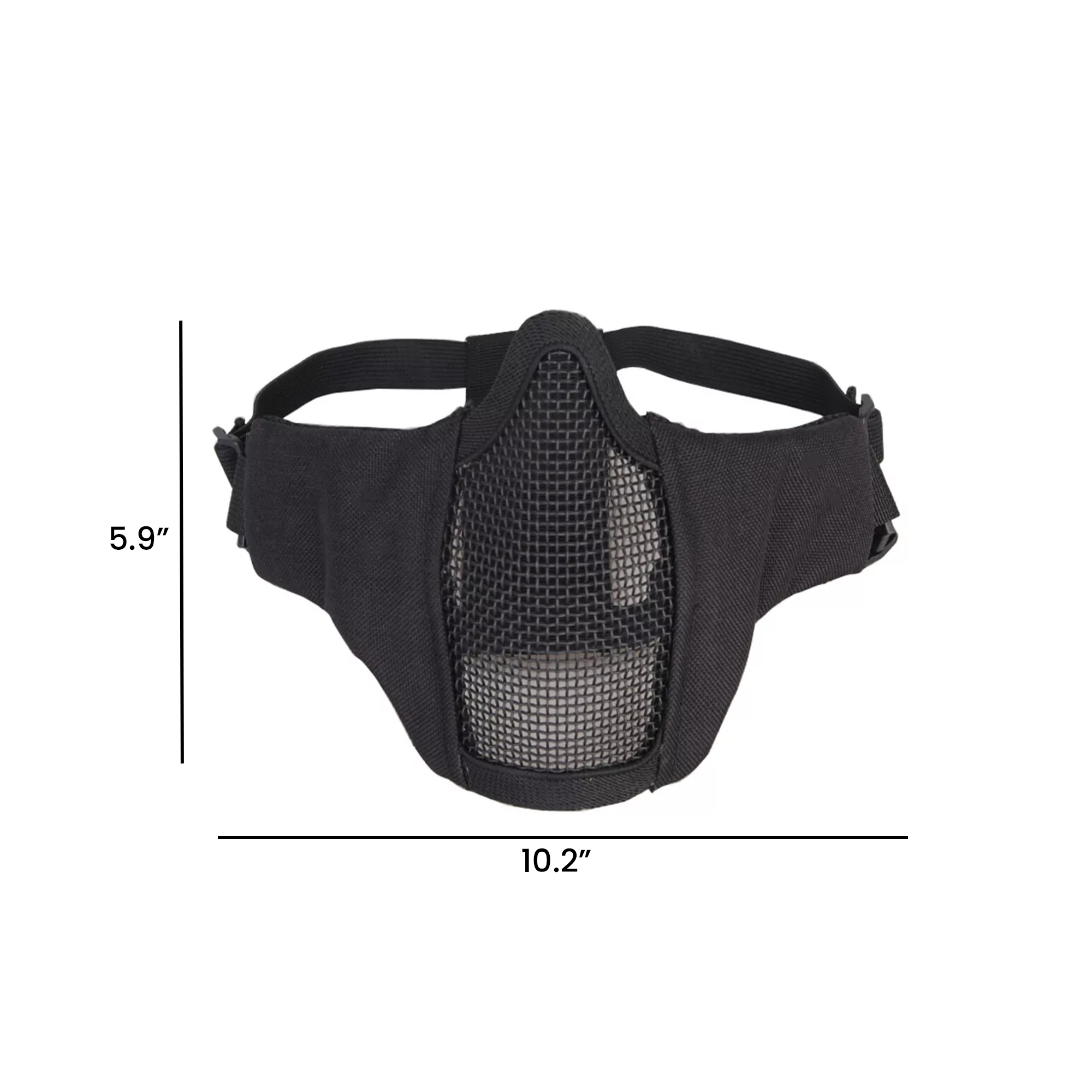 Tactical Half Face Steel Mesh Mask for Paintball & Airsoft