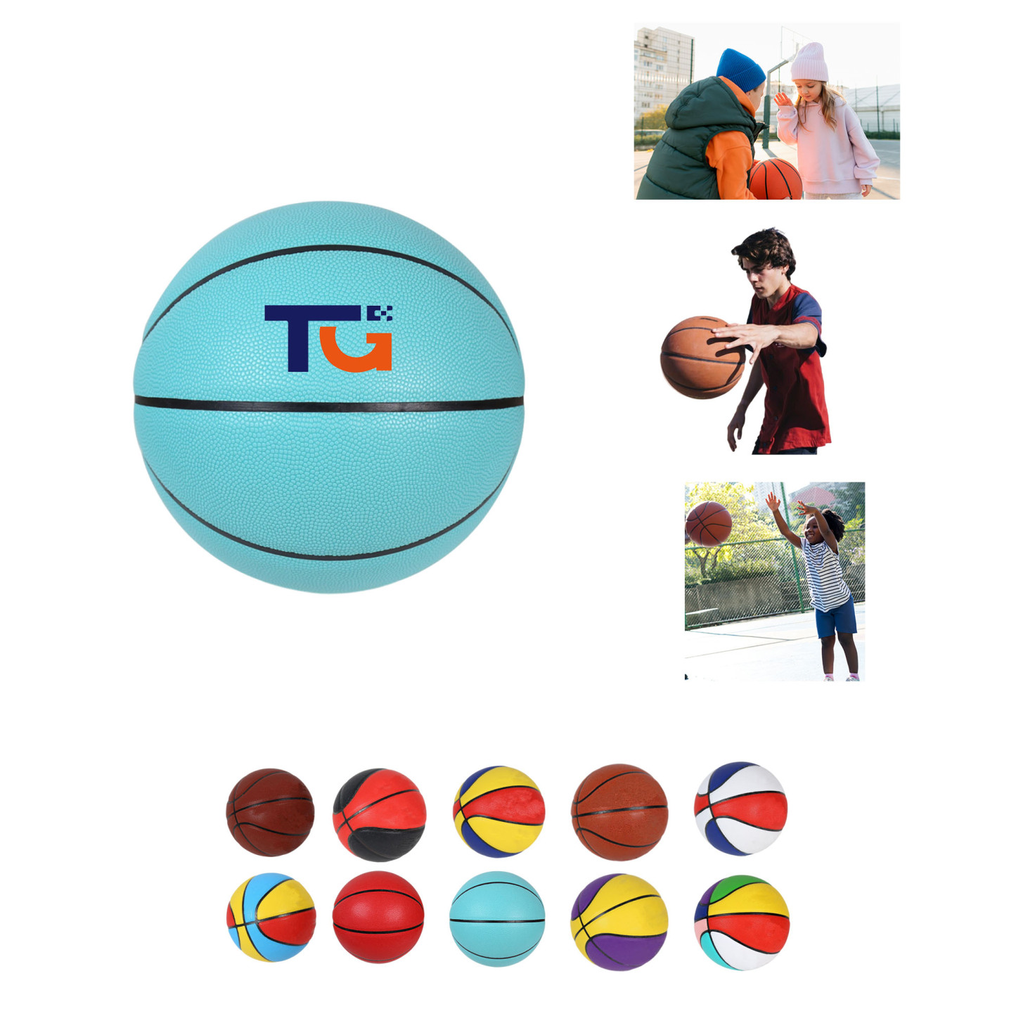 Size 7 PU Basketball for Professional Training & Competition
