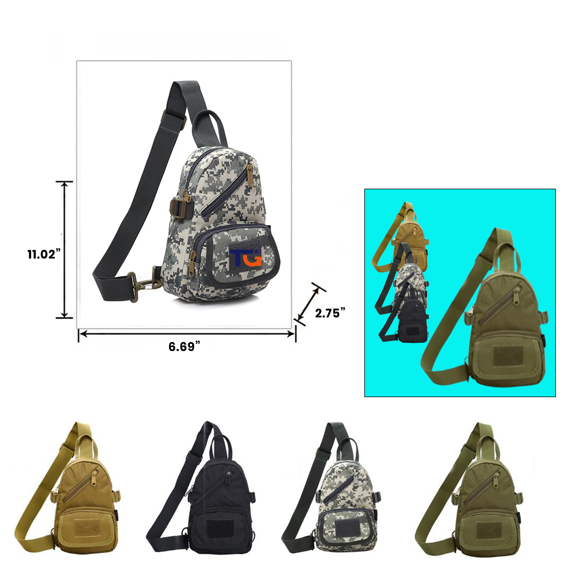 Tactical Sling Bag for Outdoor Sports & Travel
