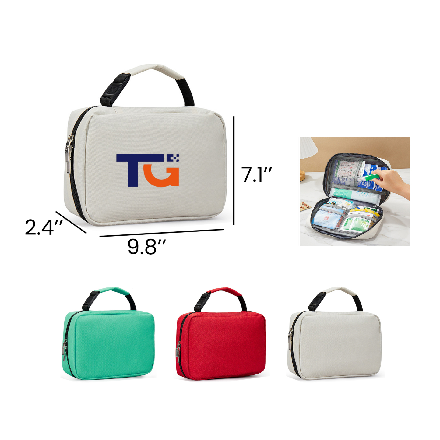 Portable Travel Medical Bag Oxford Emergency Kit Organizer