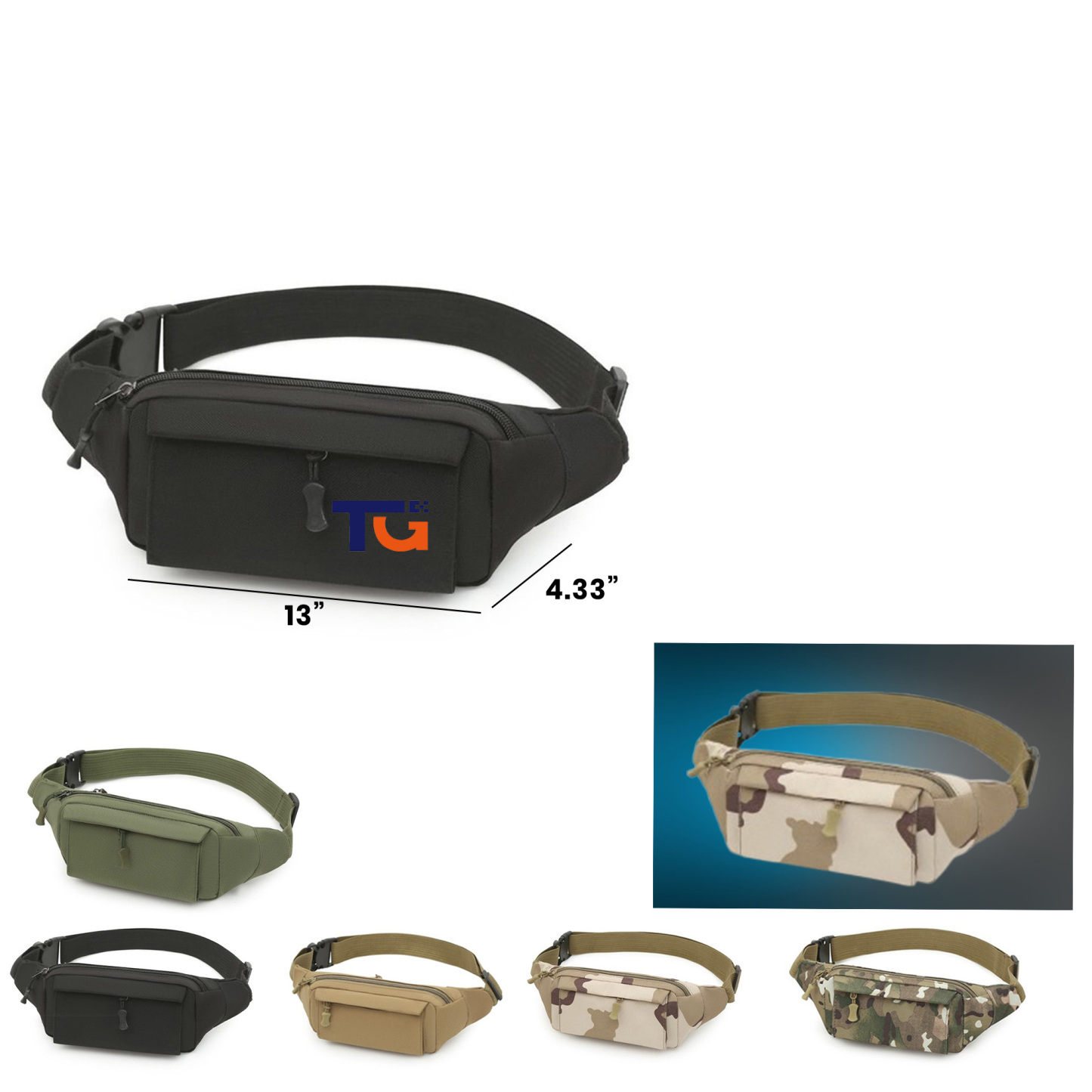 Multi-functional Fanny Pack w/ Adjustable Strap & Pockets
