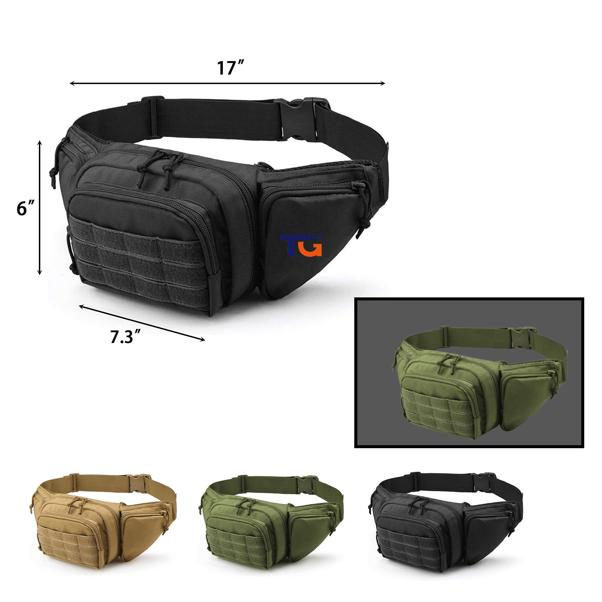 Outdoor Multi-functional Waist Pack w/ Hidden Pocket