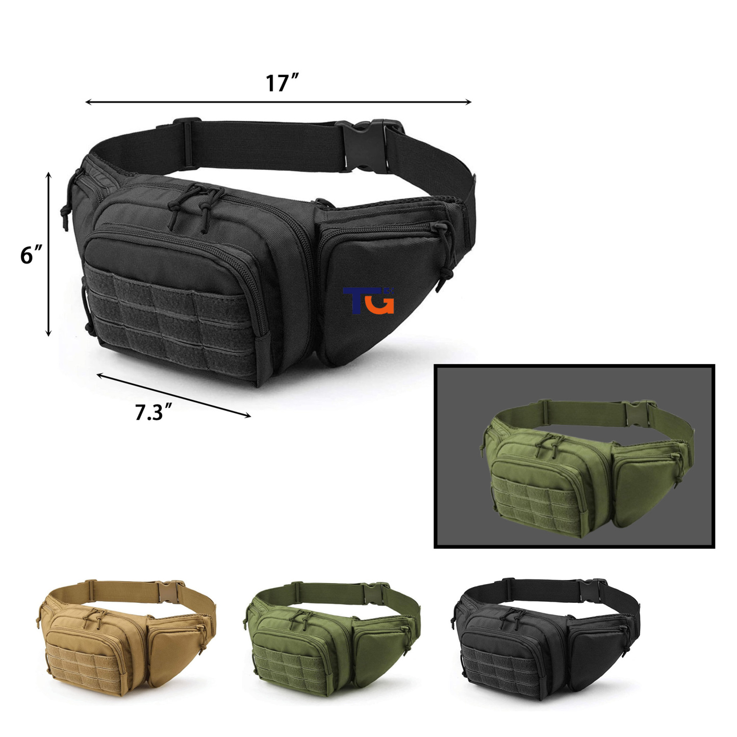 Outdoor Multi-functional Waist Pack w/ Hidden Pocket