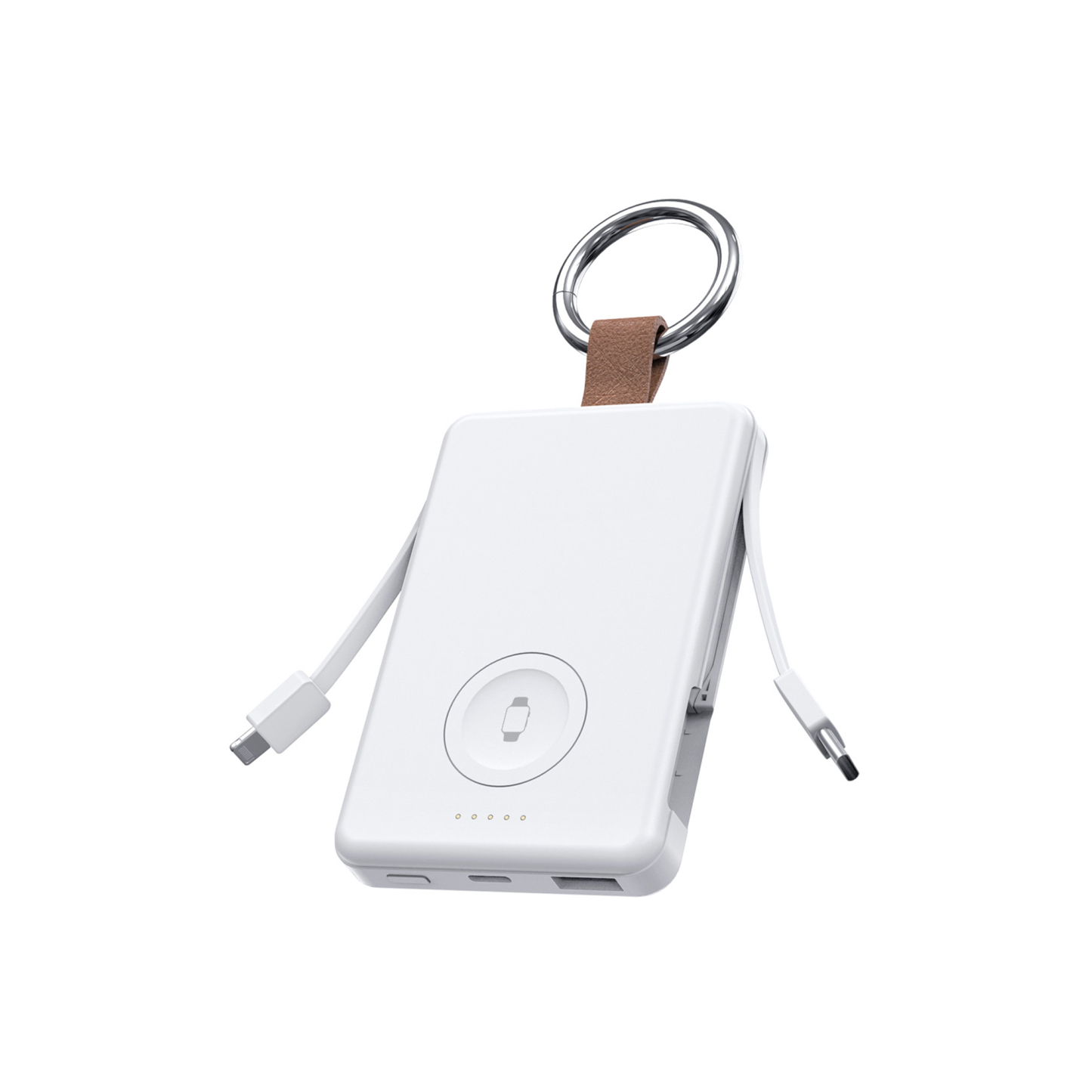 5000mAh Power Bank w/ Magnetic Watch Charger & Cable Output