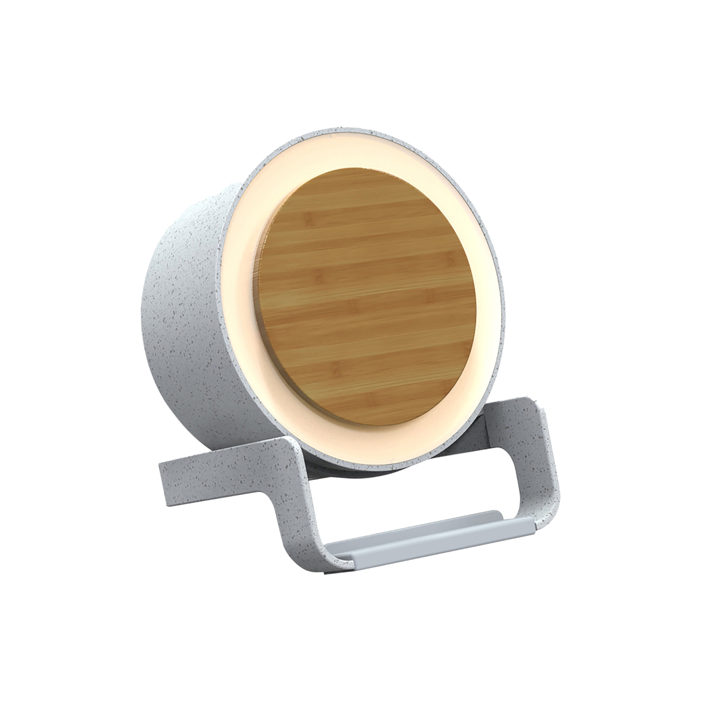 Wireless Speaker Lamp w/ Charger & Adjustable Brightness