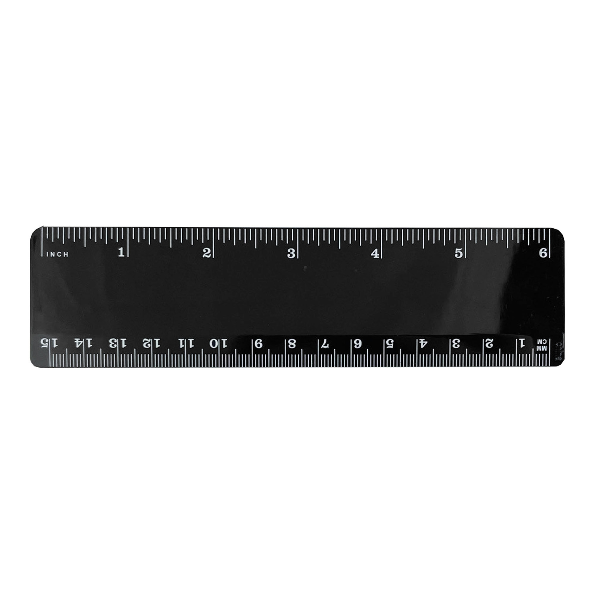 6" Plastic Straight Ruler w/ Dual Scale for School & Office