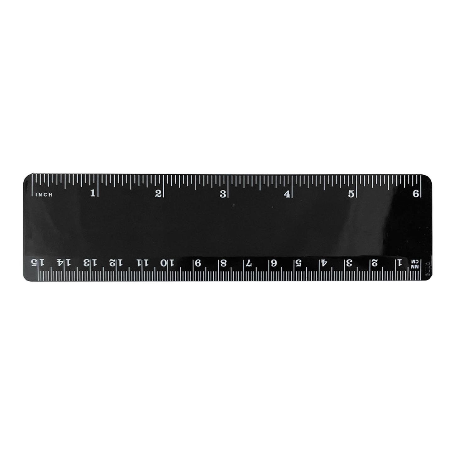6" Plastic Straight Ruler w/ Dual Scale for School & Office