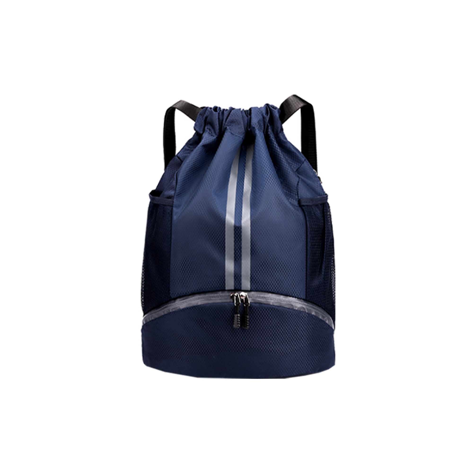 Oxford Fabric Gym Sackpack w/ Wet Pocket & Shoe Storage