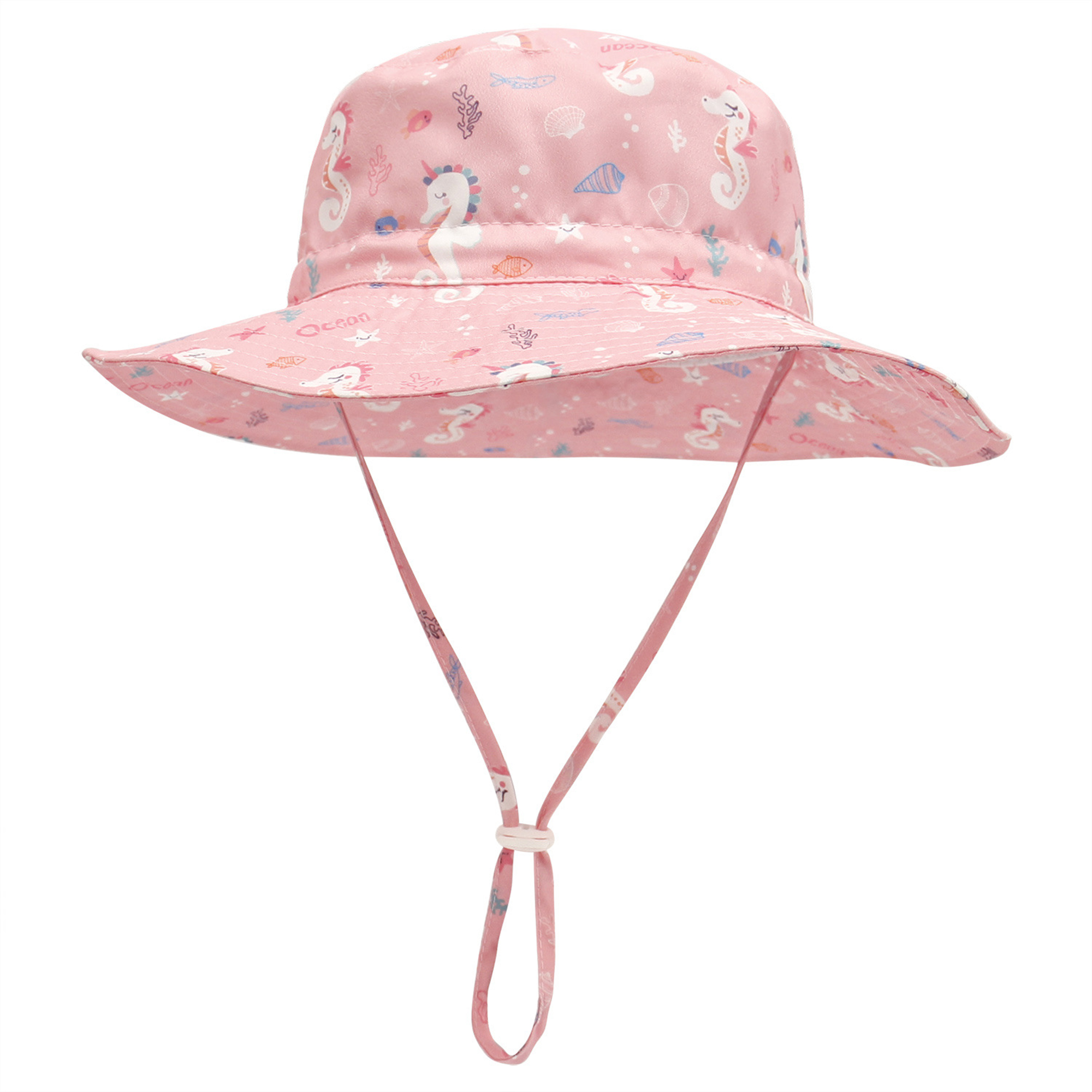 Lightweight Toddler Bucket Hat w/ Adjustable Drawstring