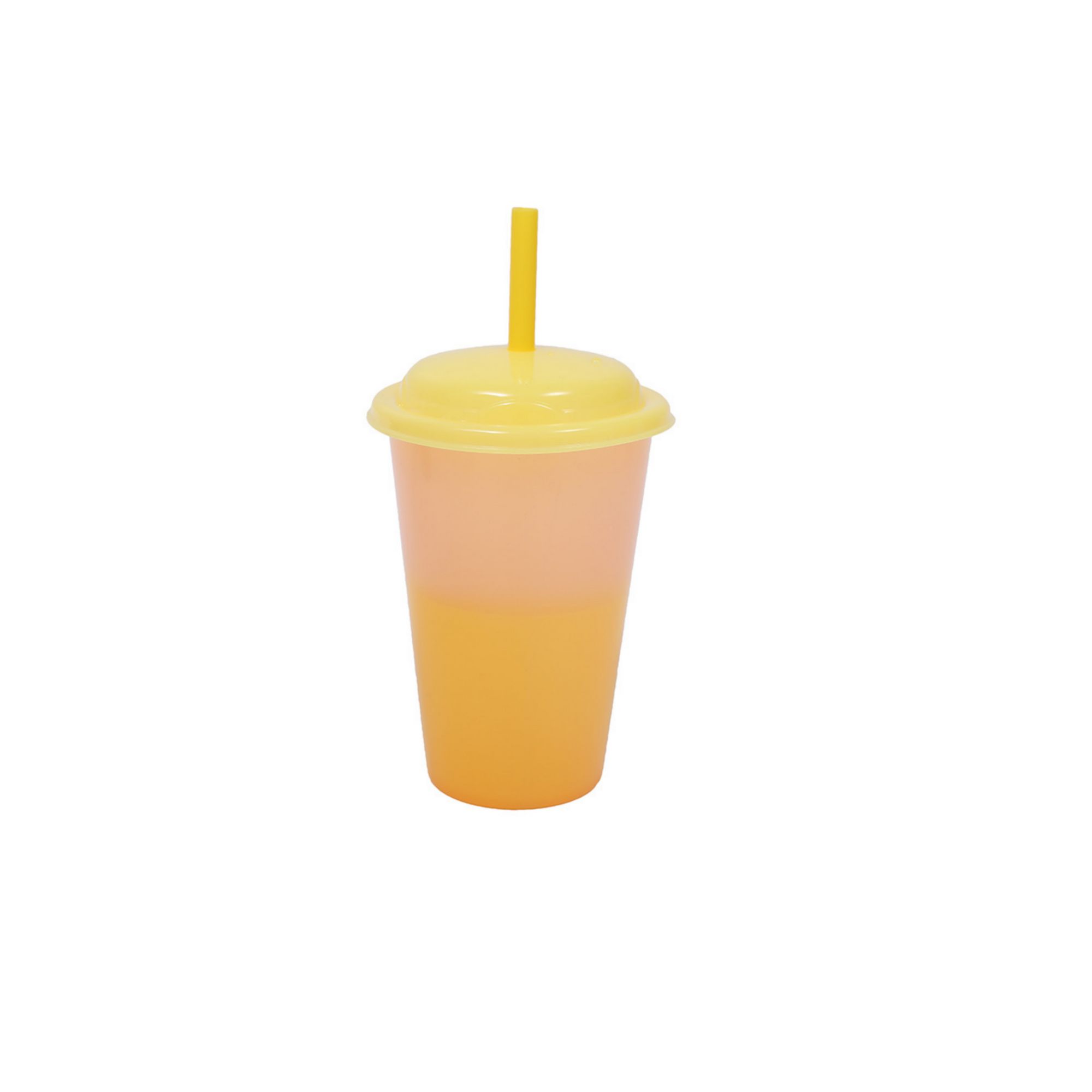 12oz Color-Changing Plastic Tumbler w/ Lid & Straw for Kids