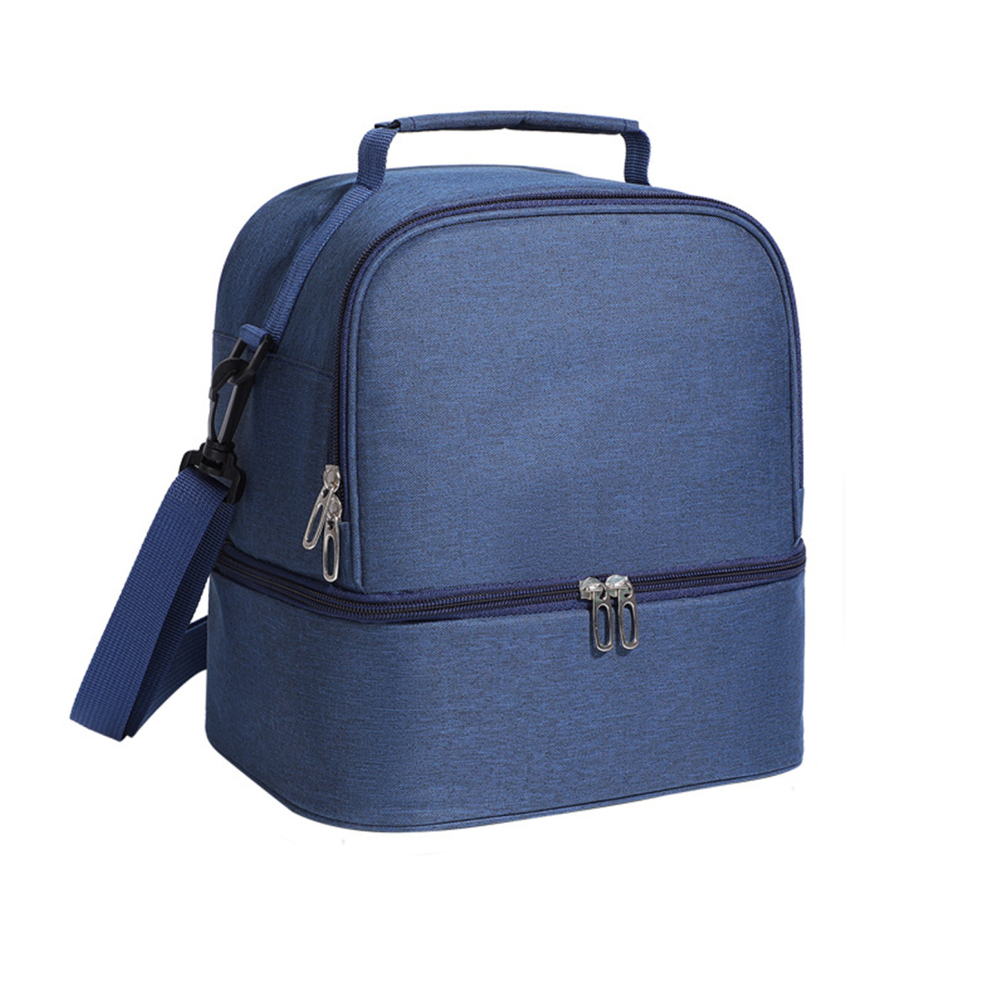 Double Layer Insulated Lunch Bag w/ Adjustable Strap