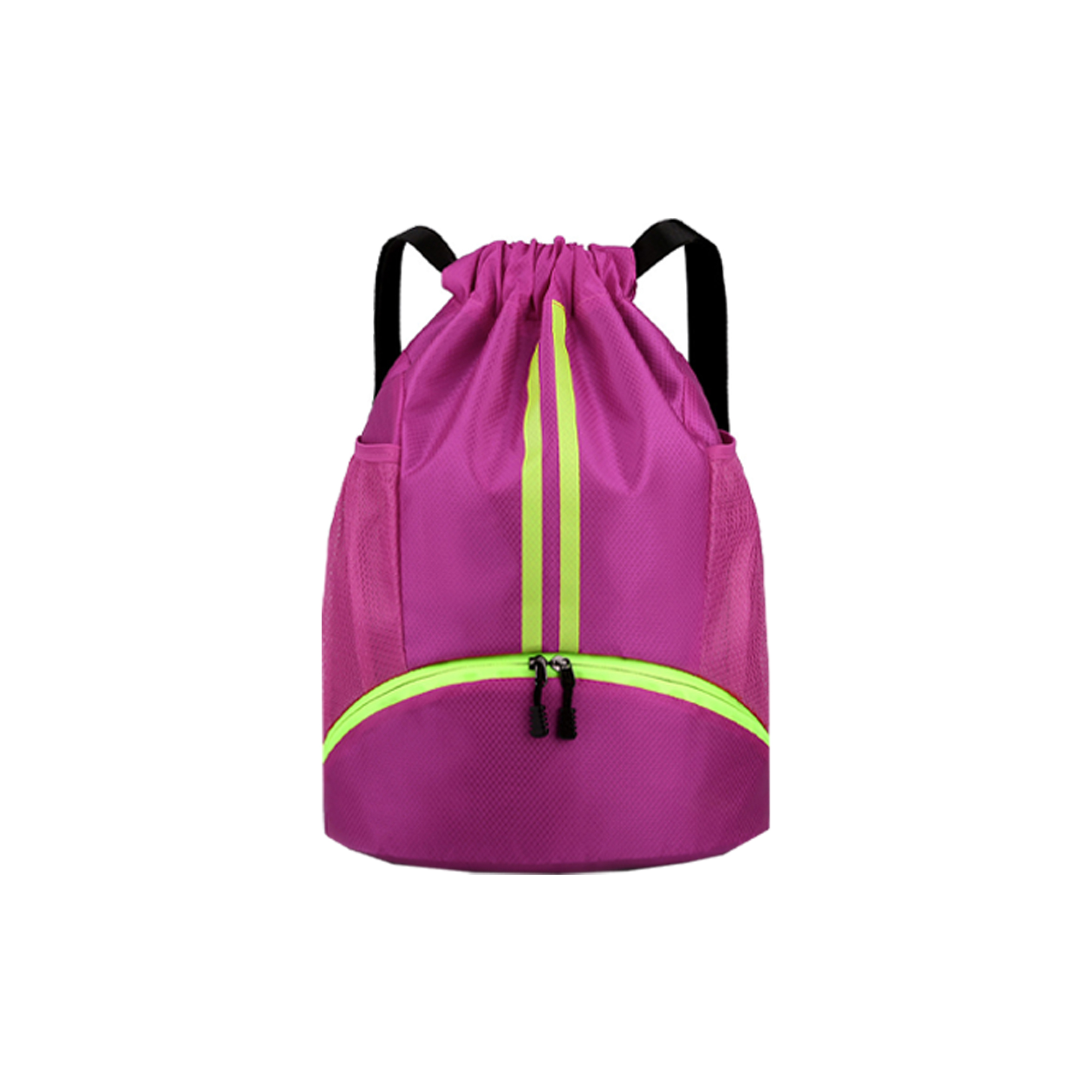 Oxford Fabric Gym Sackpack w/ Wet Pocket & Shoe Storage