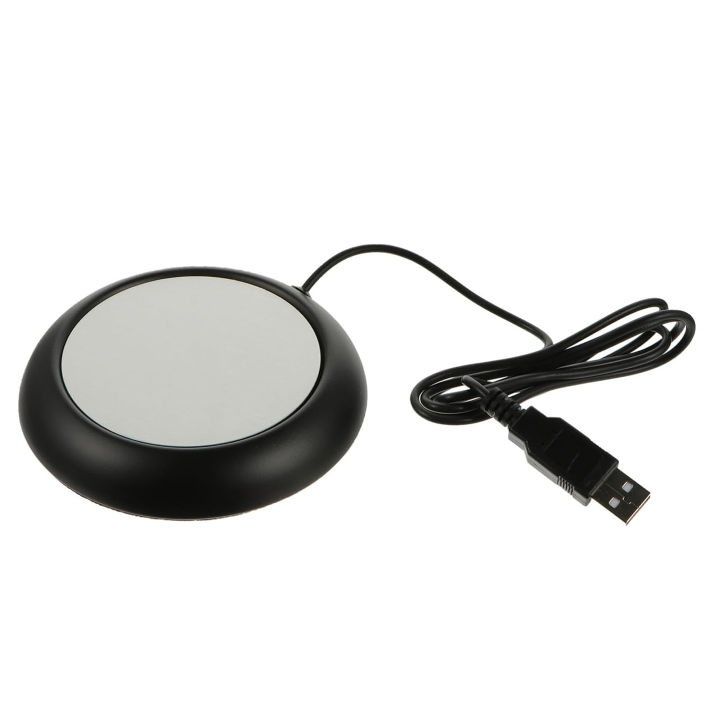 Large Size USB Cup Warmer w/ Wood Grain Metal Heating Base