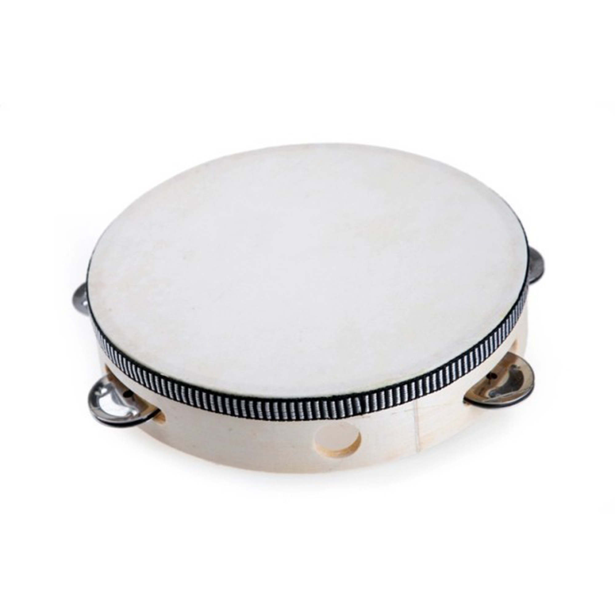 Multi-Size Wooden Tambourine for Percussion & Dance