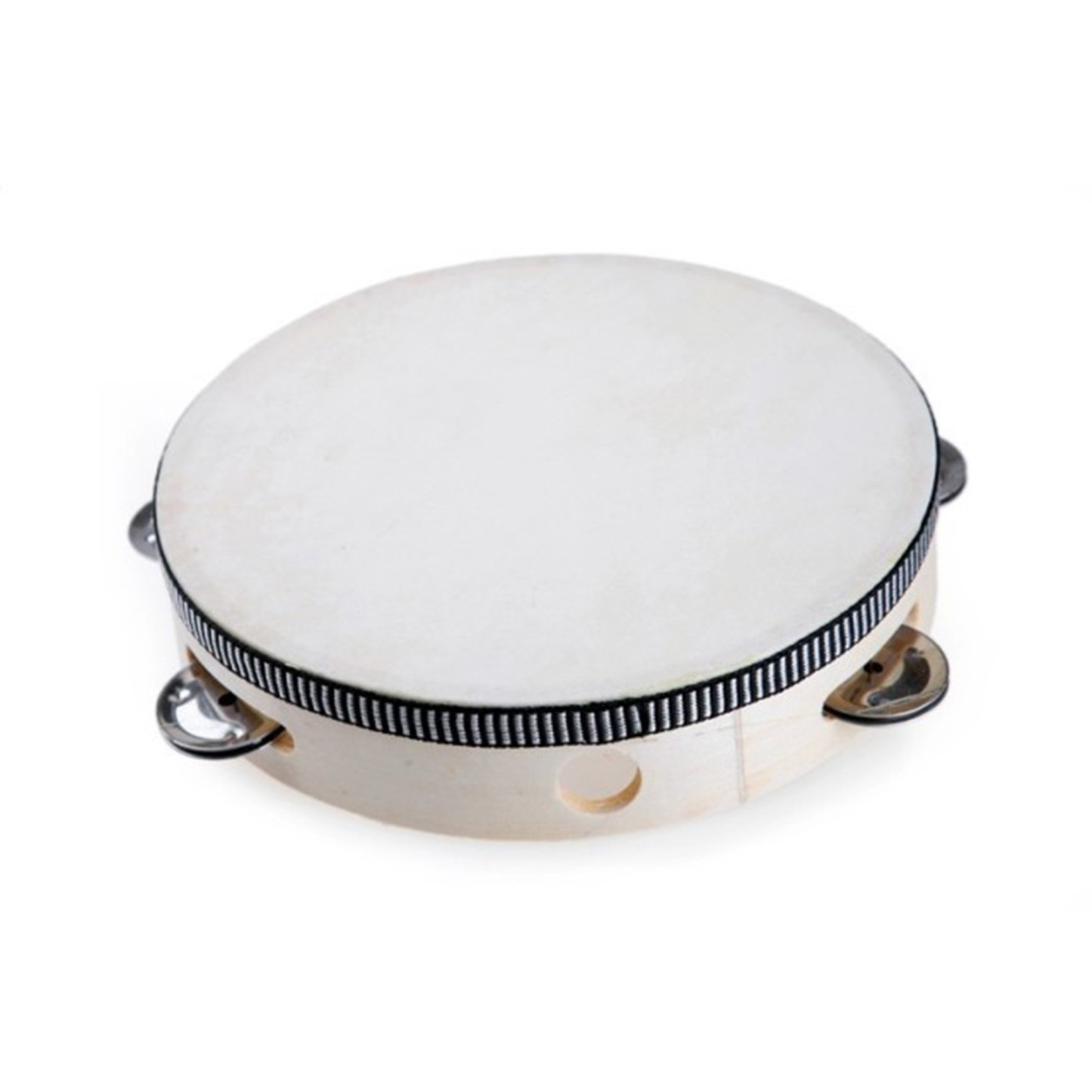 Multi-Size Wooden Tambourine for Percussion & Dance