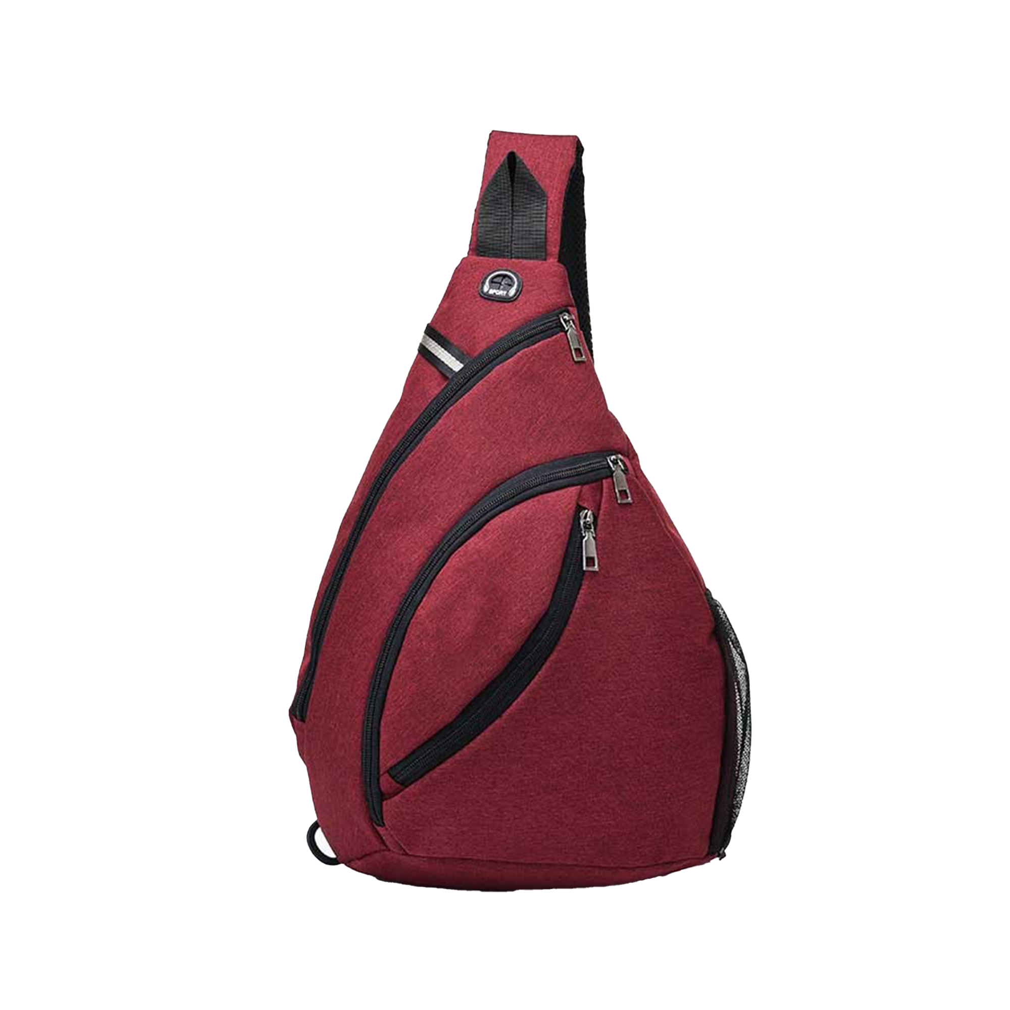 Drip-Shaped Waterproof Chest Bag w/ Reflective Stripe