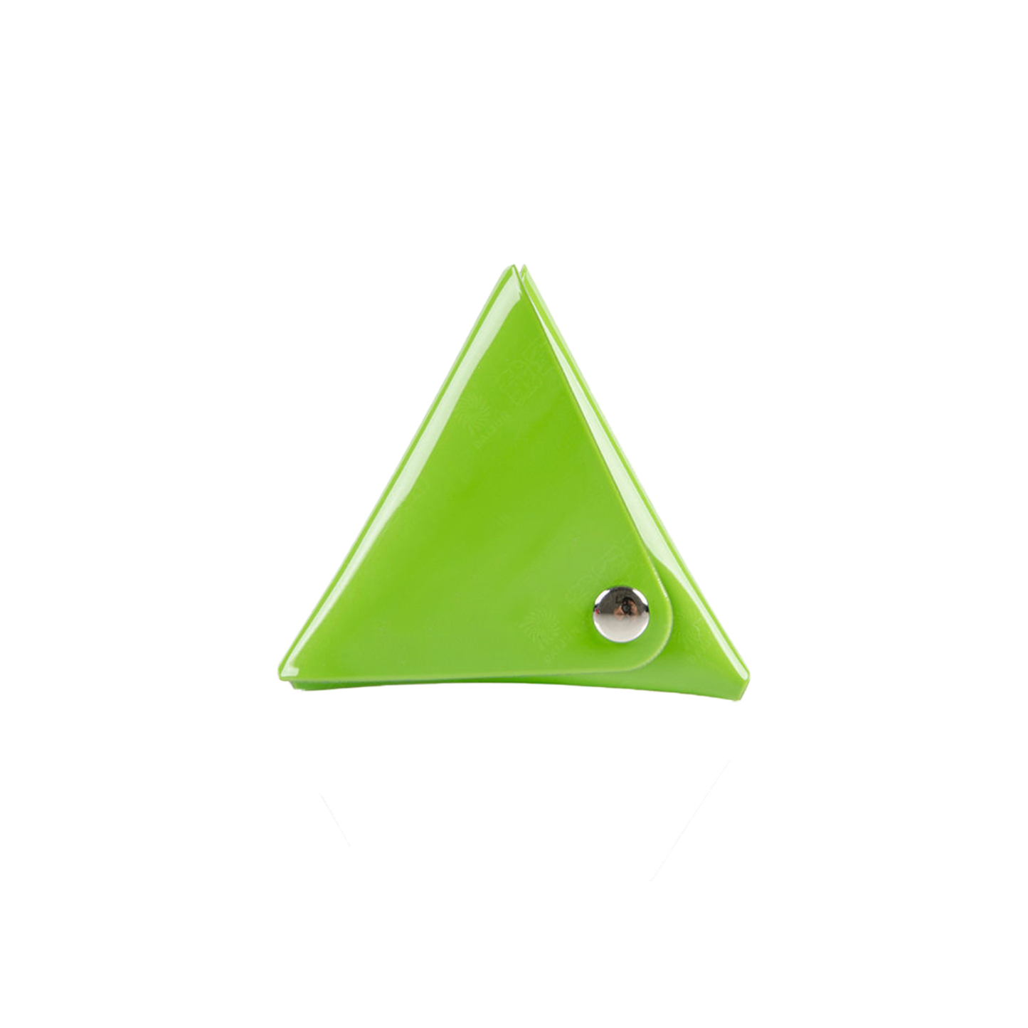 Triangular PVC Coin Purse w/ Snap Closure for Accessories