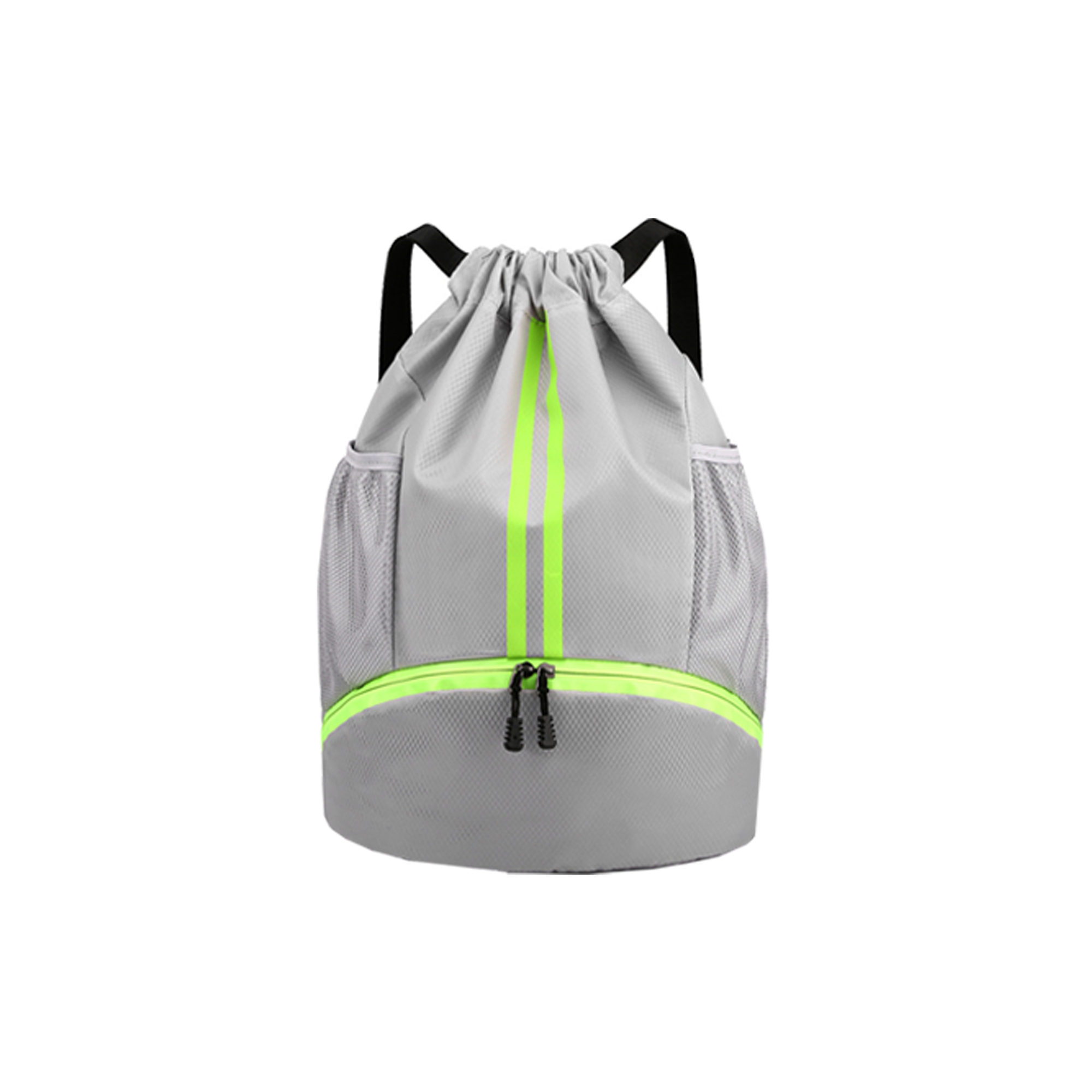 Oxford Fabric Gym Sackpack w/ Wet Pocket & Shoe Storage