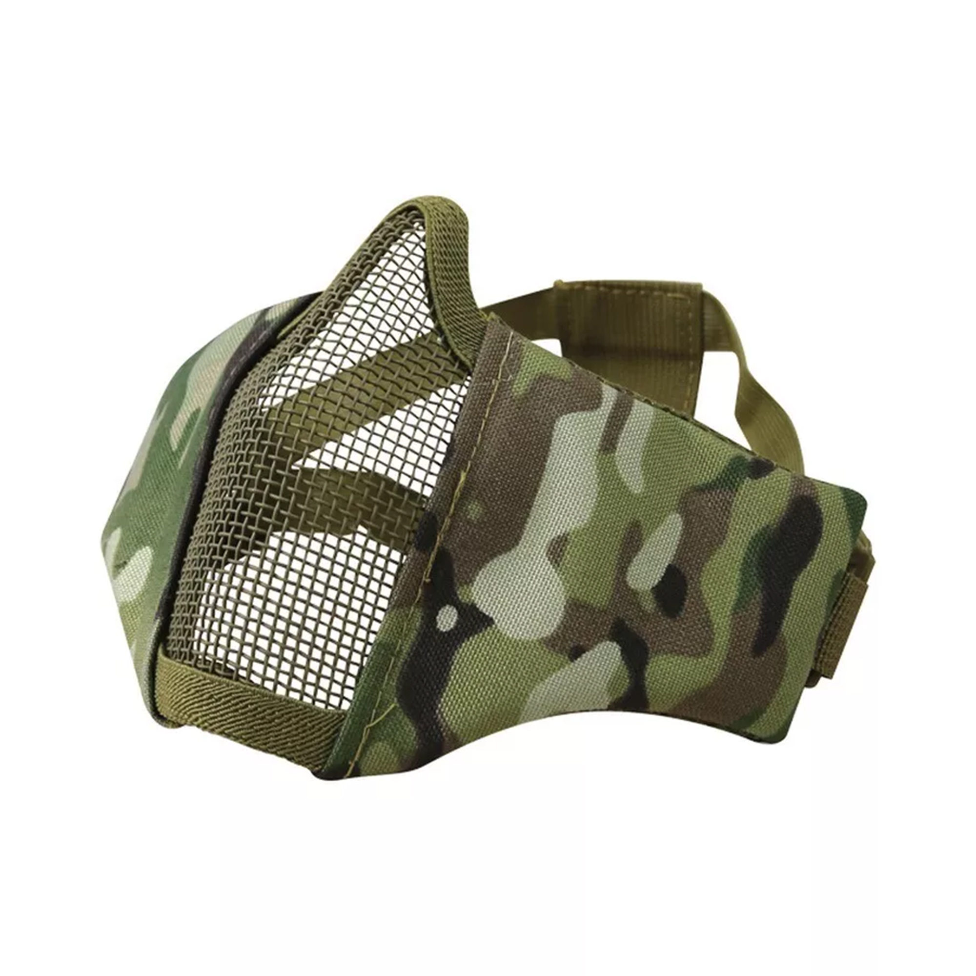 Tactical Half Face Steel Mesh Mask for Paintball & Airsoft