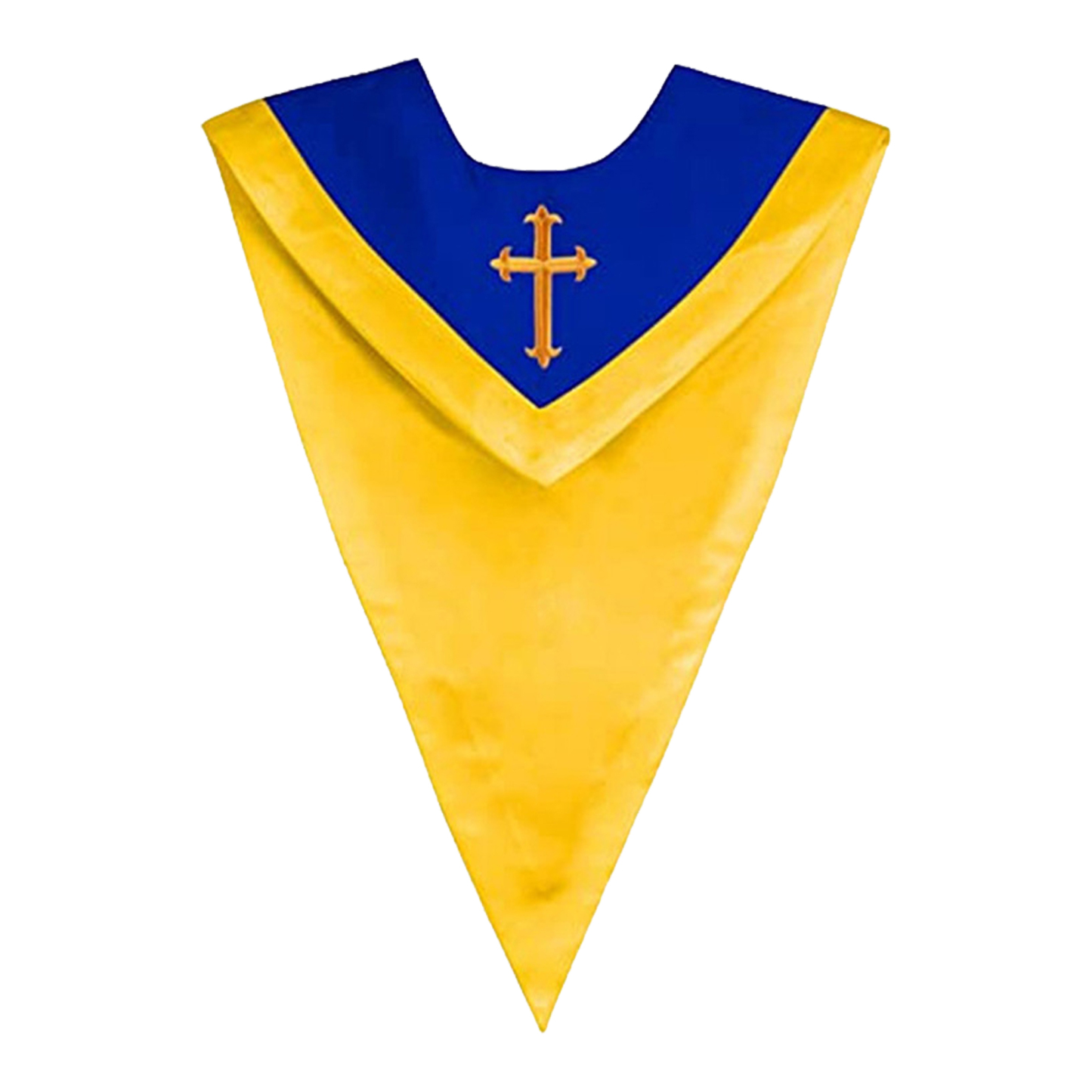 V-Shaped Embroidered Choir Stole for Church & Special Events