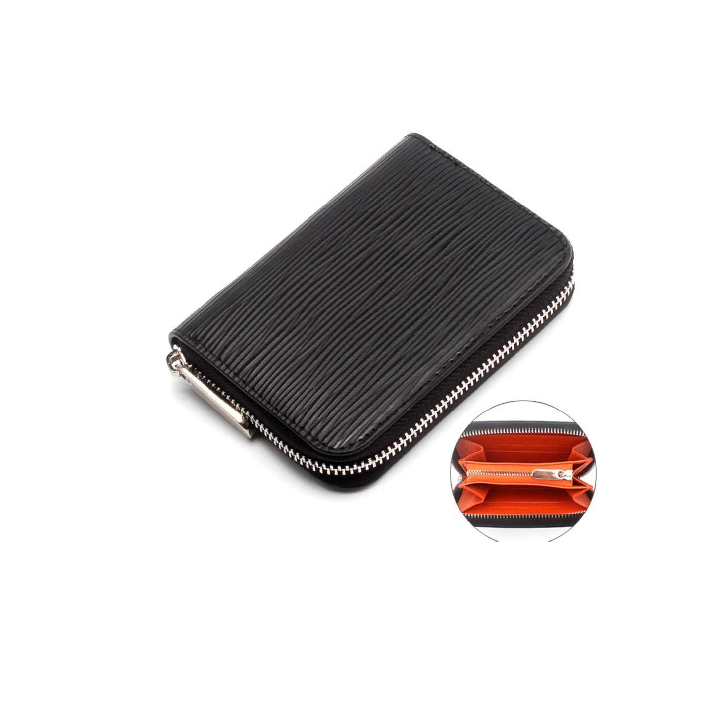 Genuine Water Ripple Leather Wallet or Men & Women