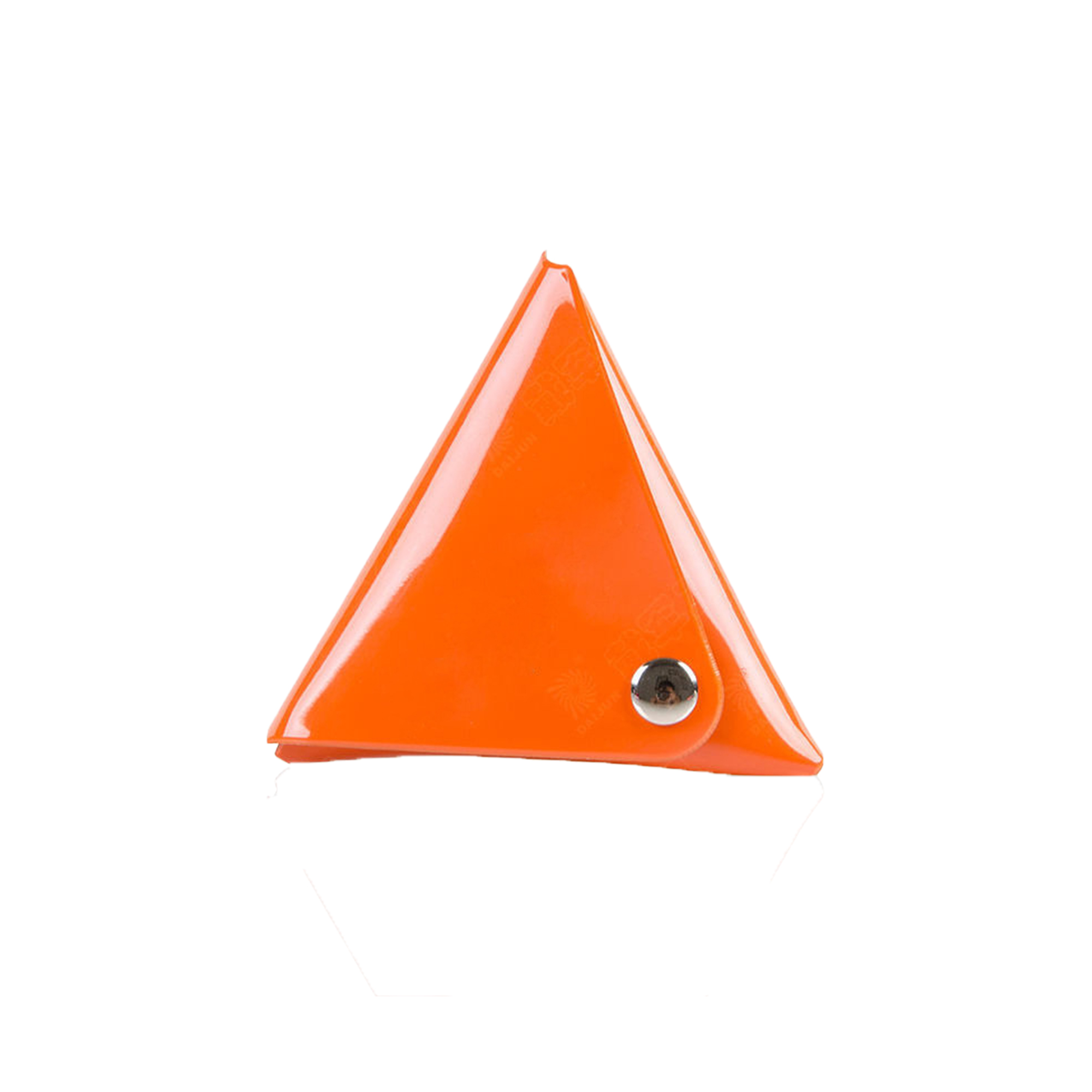 Triangular PVC Coin Purse w/ Snap Closure for Accessories