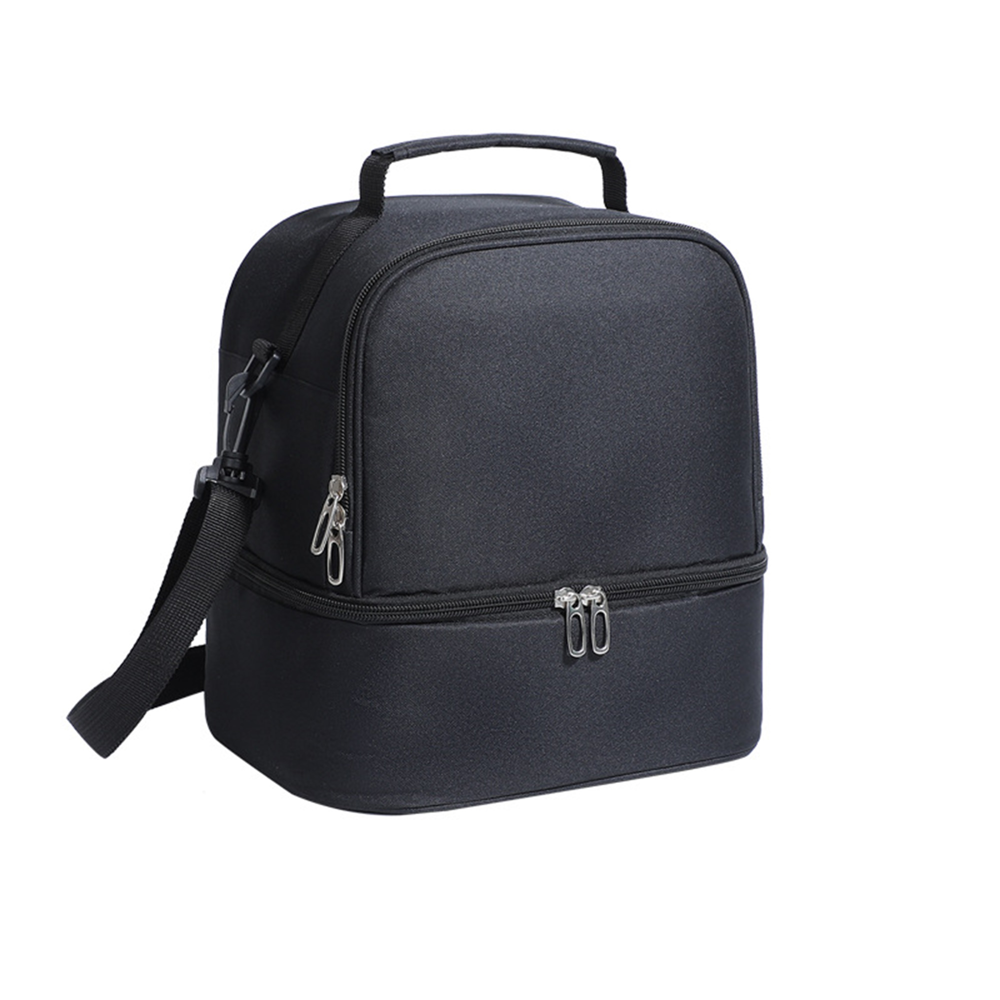 Double Layer Insulated Lunch Bag w/ Adjustable Strap