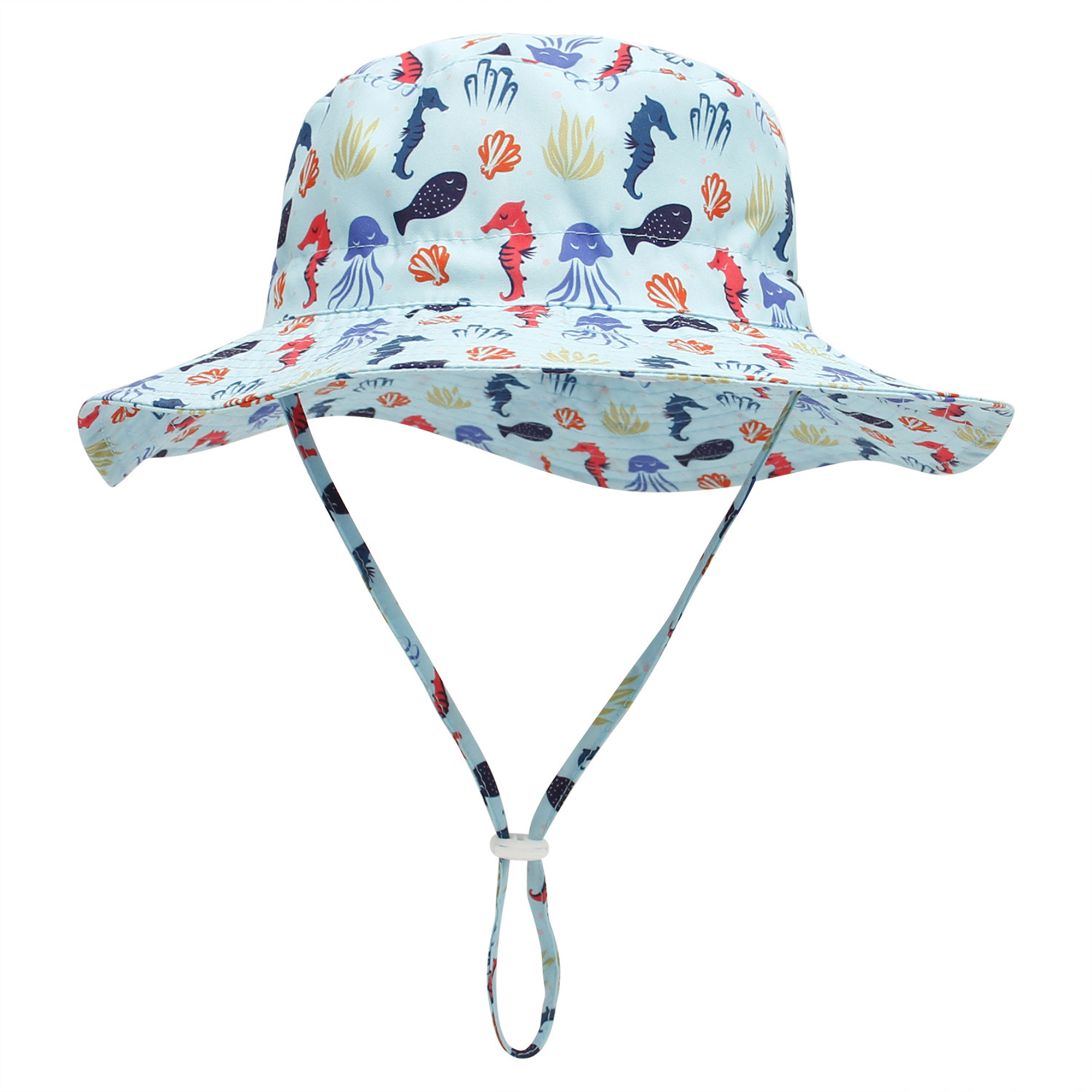 Lightweight Toddler Bucket Hat w/ Adjustable Drawstring