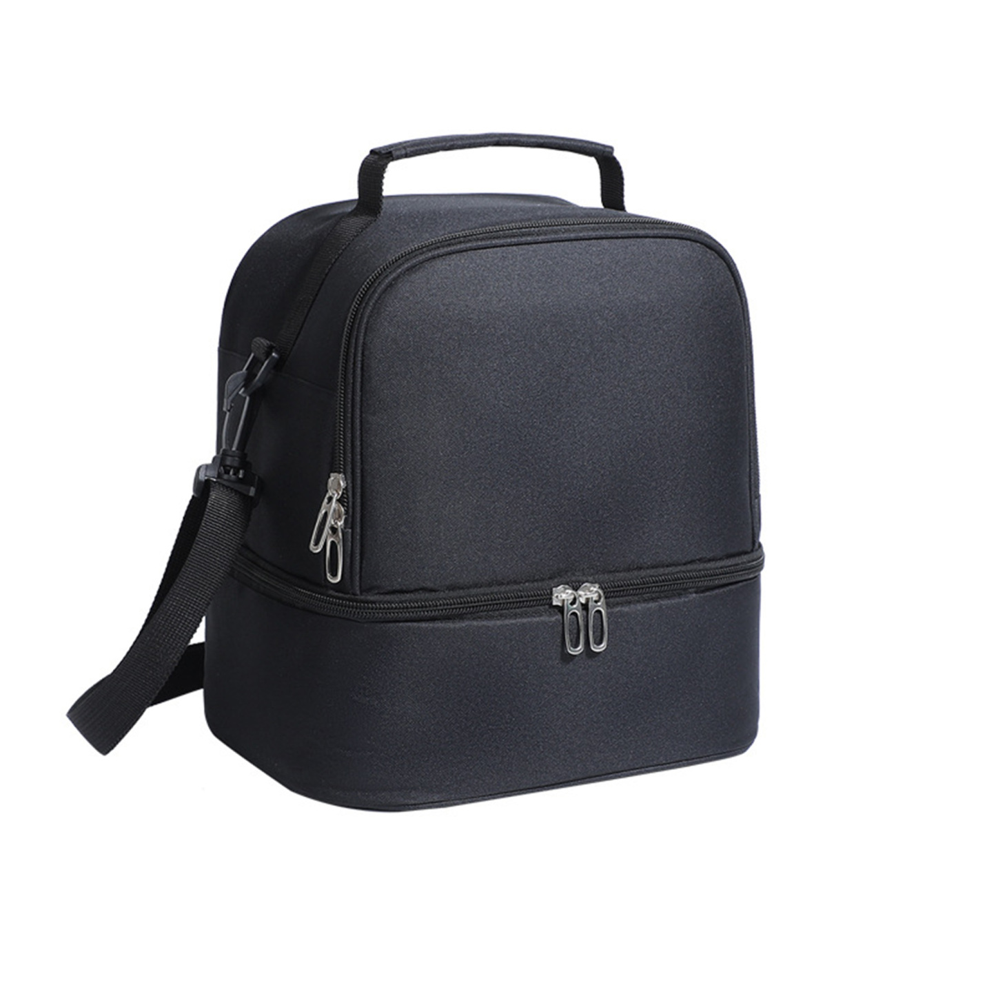 Double Layer Insulated Lunch Bag w/ Adjustable Strap
